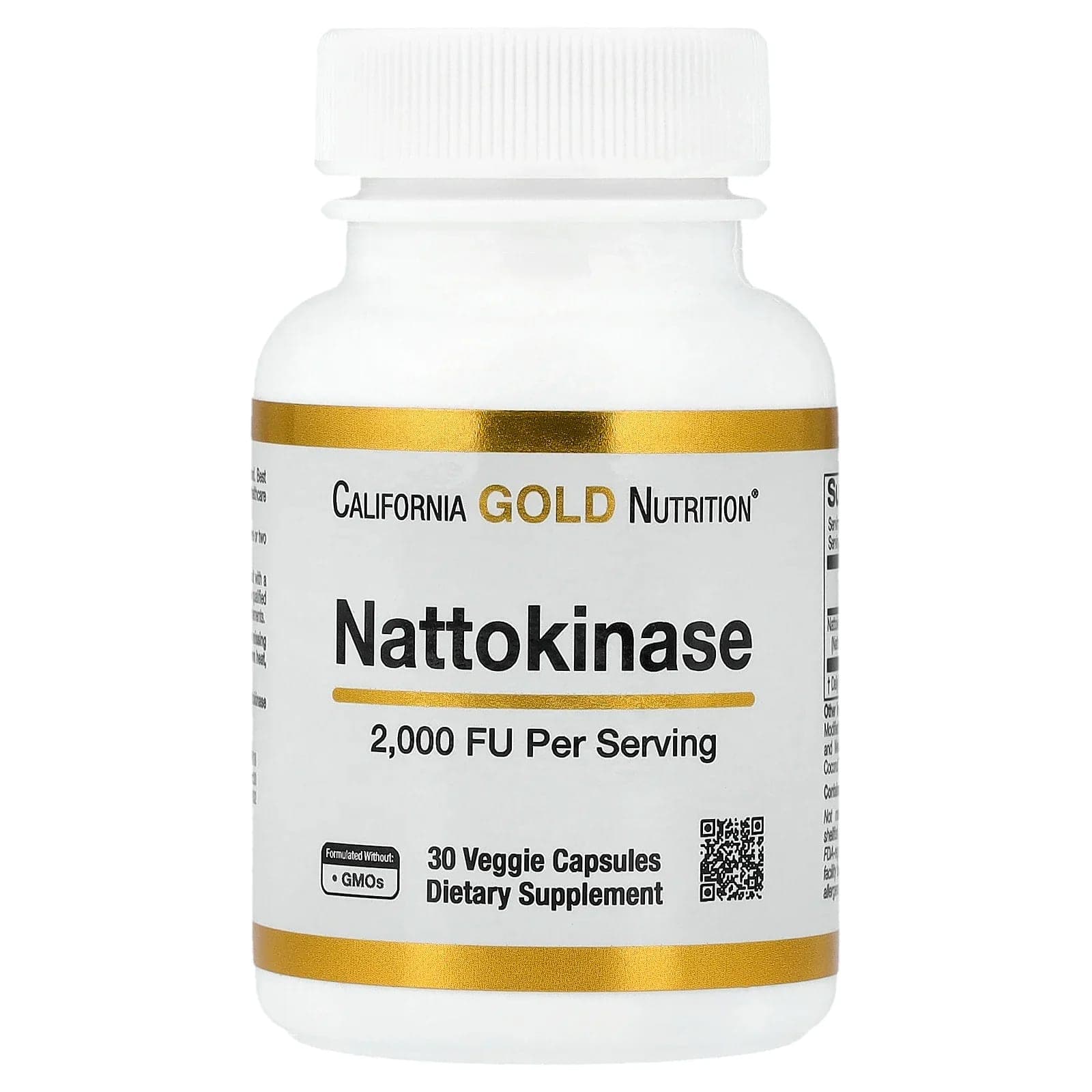 California Gold Nutrition Nattokinase, Proteolytic Enzyme – 30 gélules végétales de California Gold Nutrition