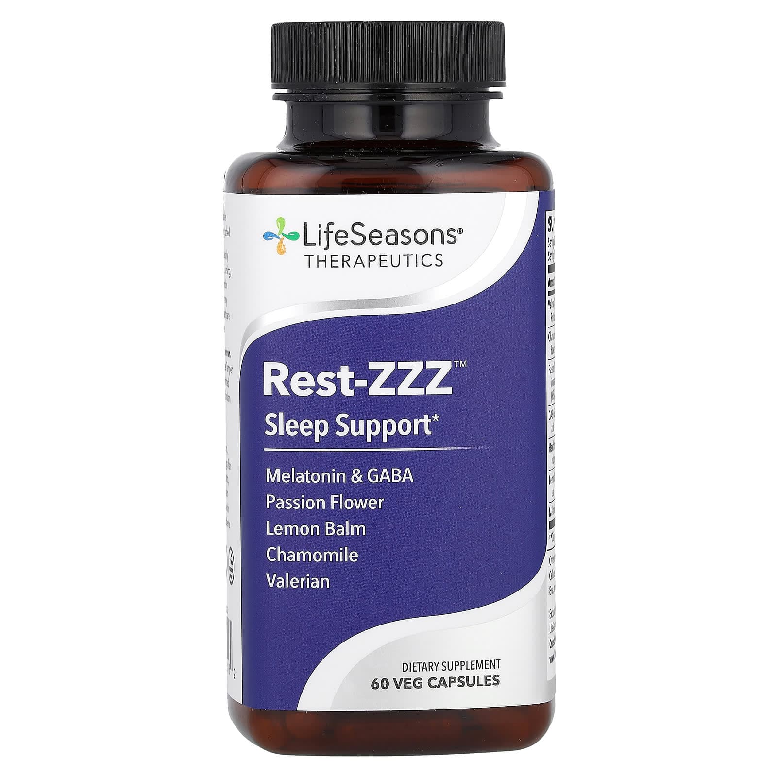 LifeSeasons Rest-ZZZ, Sleep Support – 60 gélules végétales de LifeSeasons