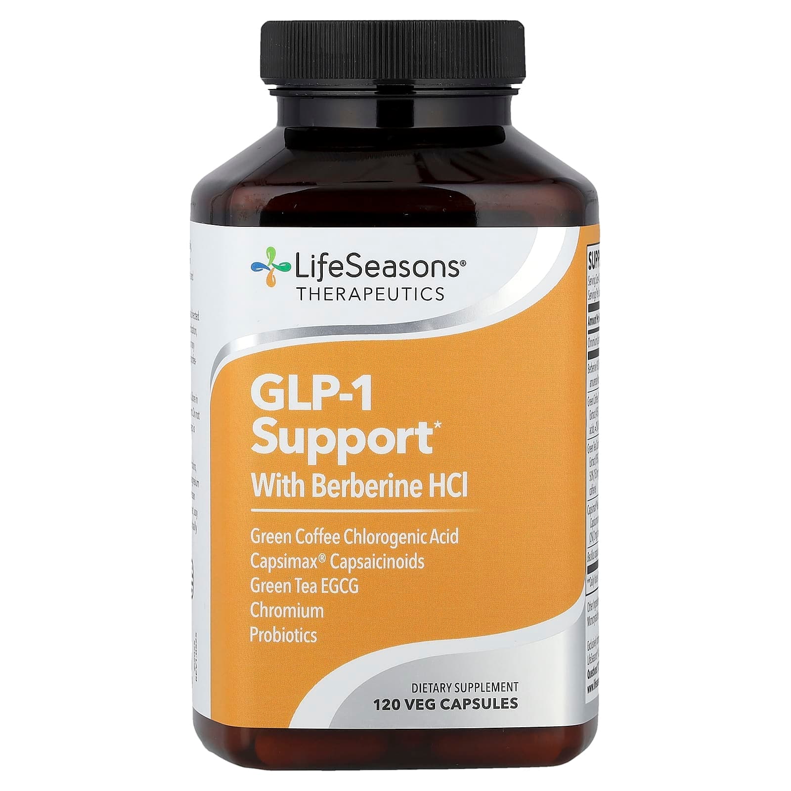 LifeSeasons Therapeutics, With Berberine HCl – 120 gélules végétales de LifeSeasons