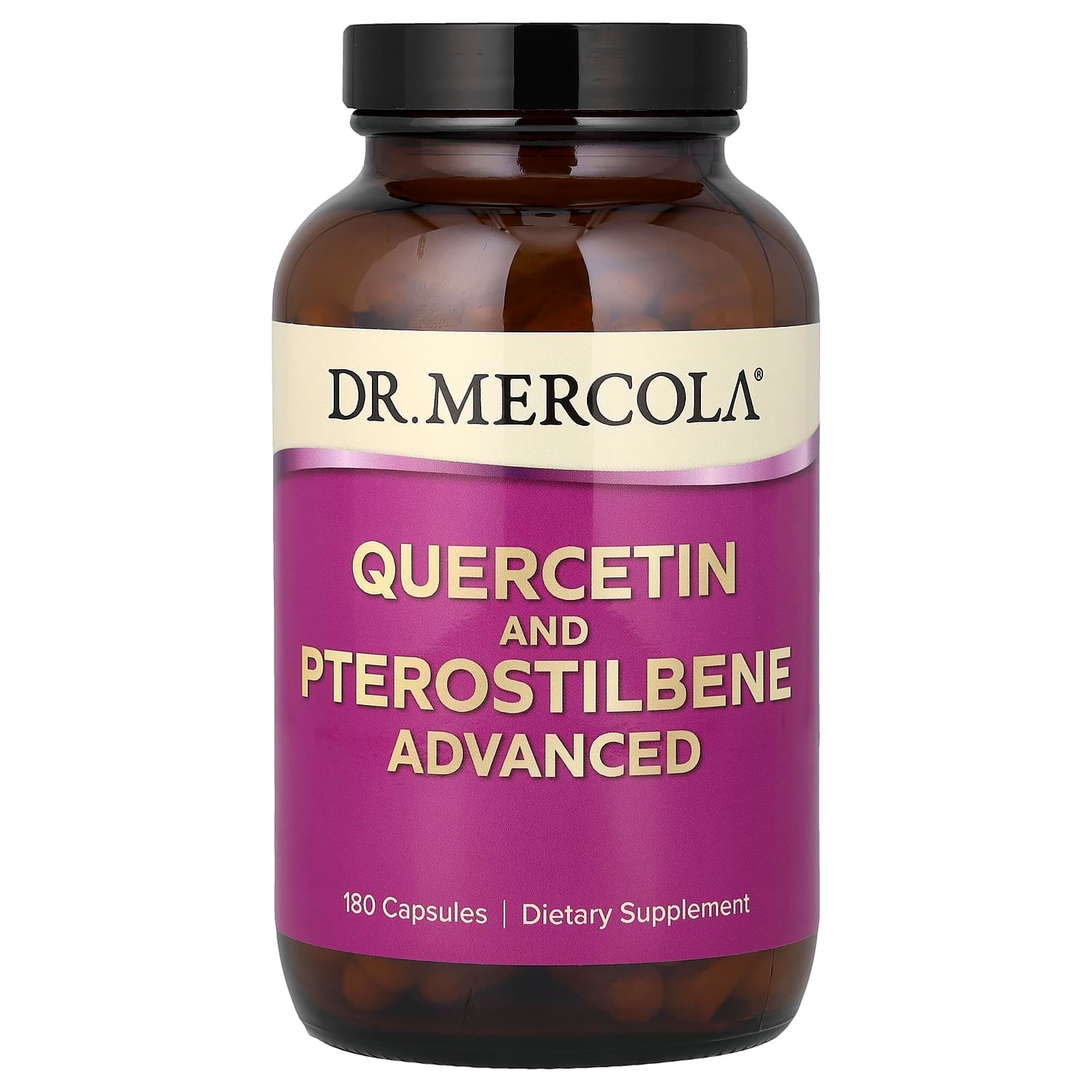 Dr. Mercola Quercetin and Pterostilbene, Advanced – 180 gélules de Dr. Mercola