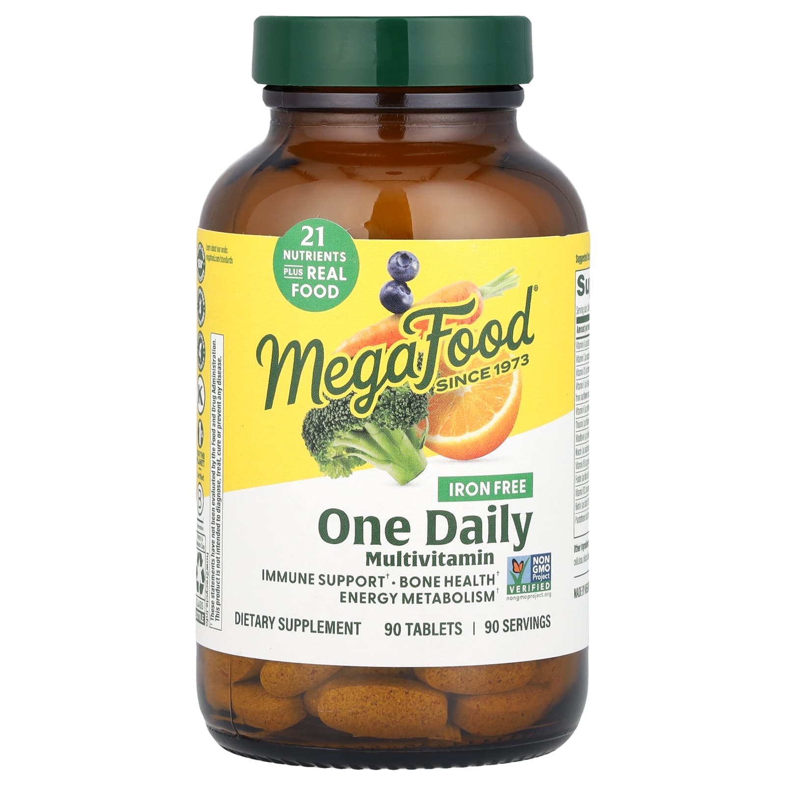 MegaFood One Daily Multivitamin, Iron Free – 90 comprimés de MegaFood