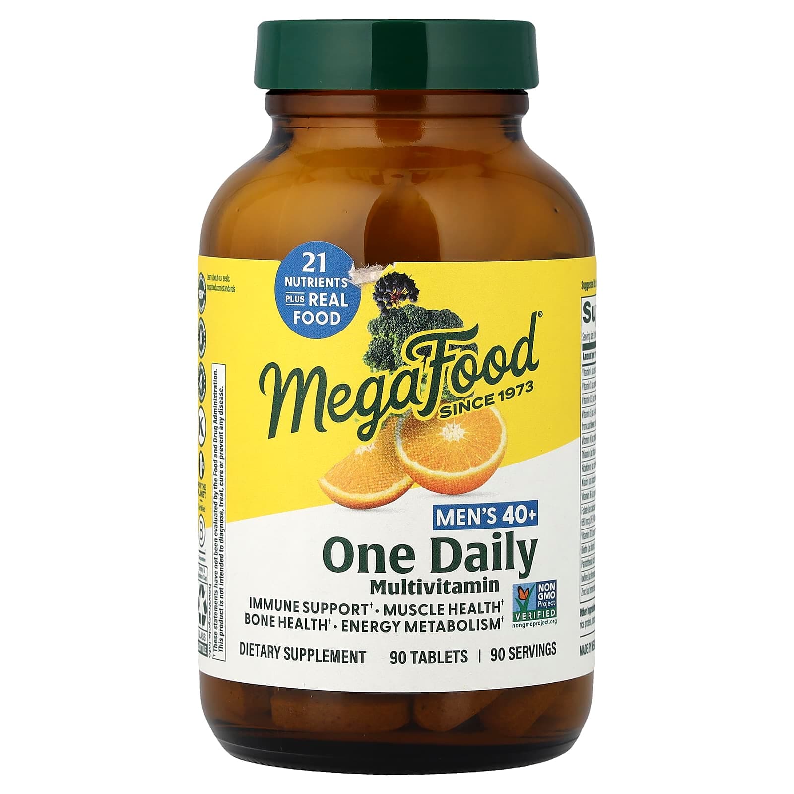 MegaFood Men's 40+ One Daily Multivitamin – 90 comprimés de MegaFood