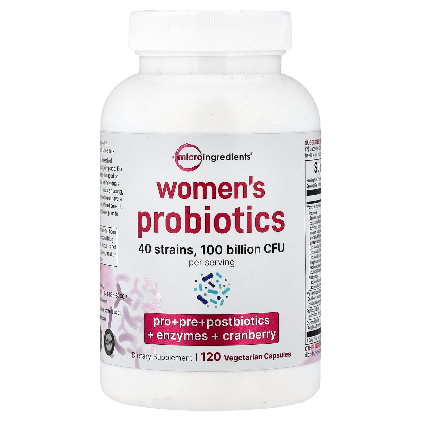 Micro Ingredients Women's Probiotics – 120 gélules végétales de Micro Ingredients