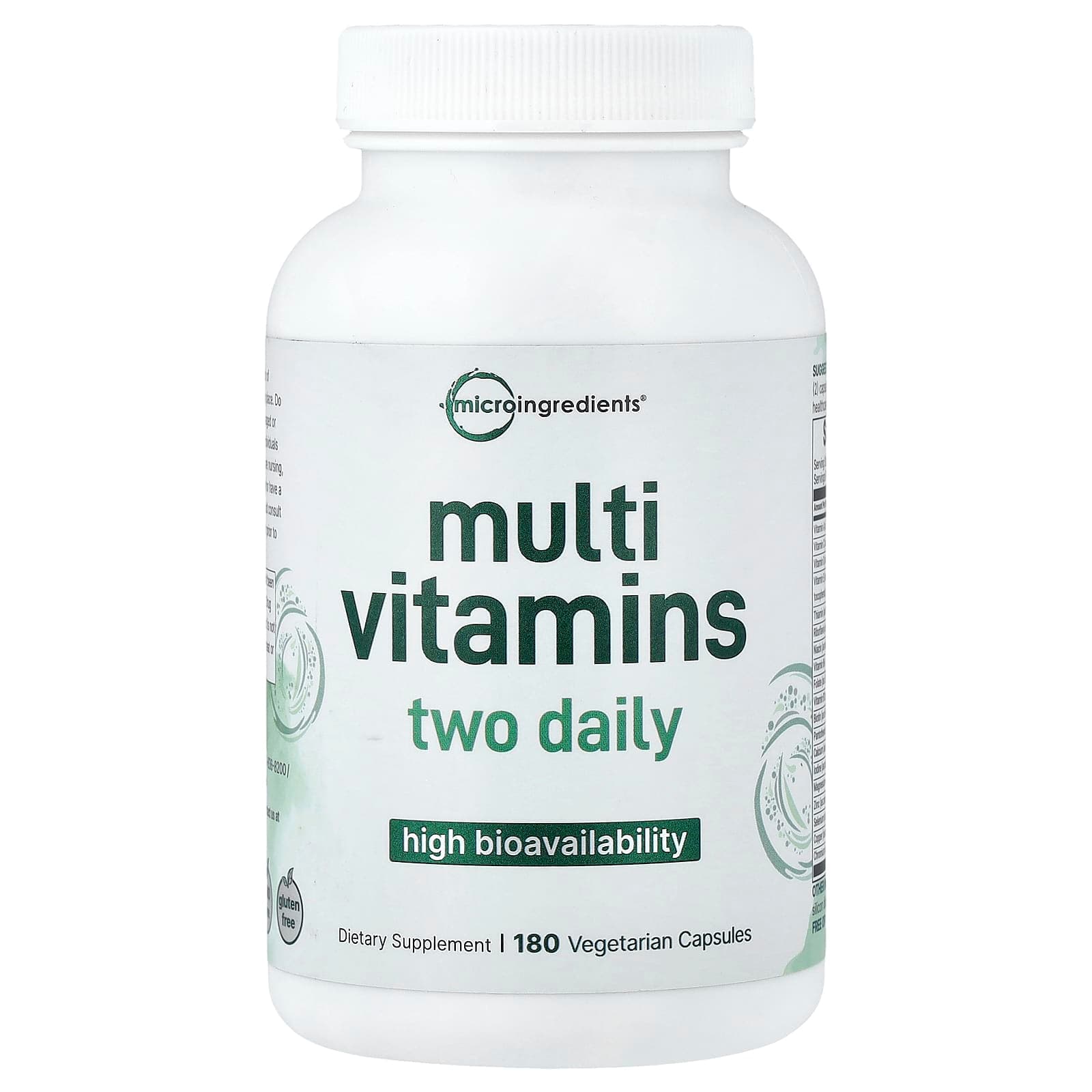 Micro Ingredients Multi Vitamins, High Bioavailability – 180 gélules végétales de Micro Ingredients