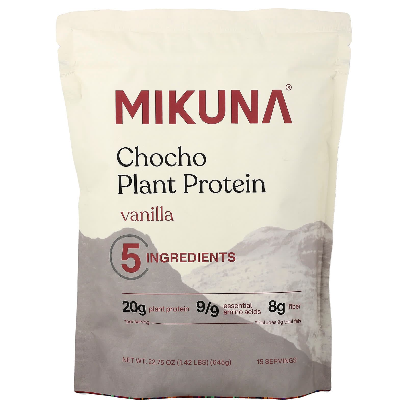 MIKUNA Chocho Plant Protein Powder – Vanilla – 645 g de MIKUNA
