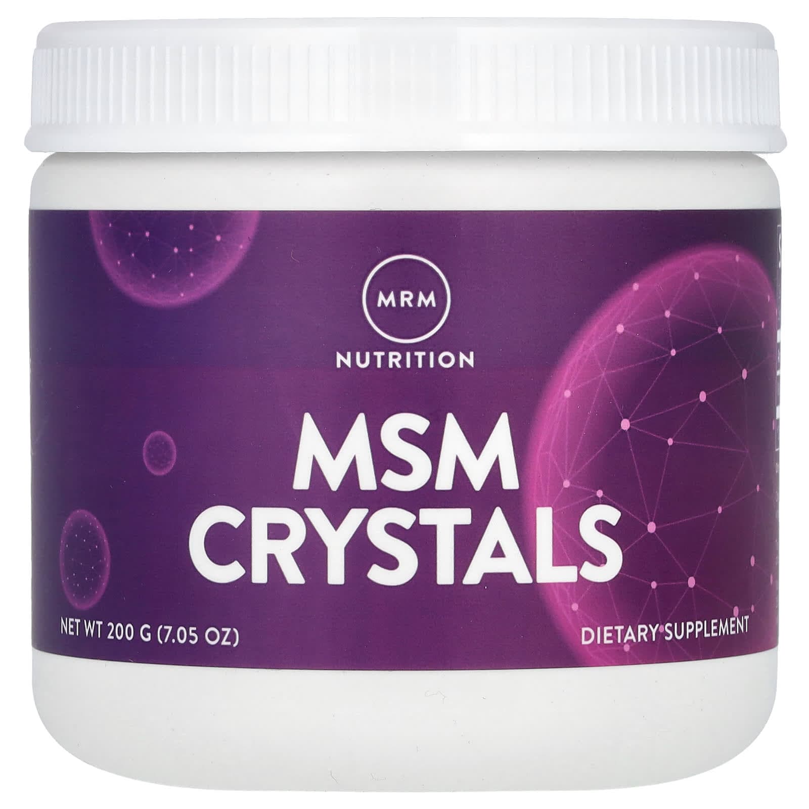 MRM Nutrition MSM Crystals – 200 g de MRM Nutrition