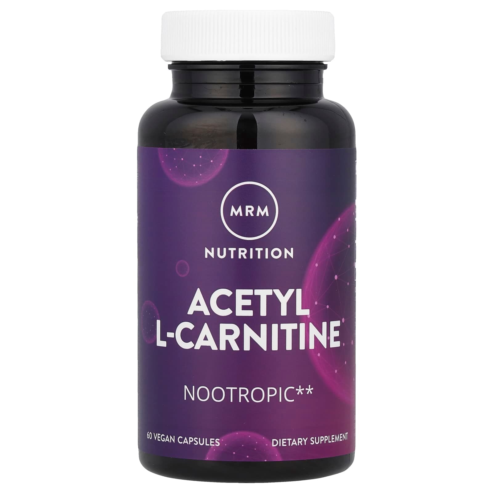 MRM Nutrition Acetyl L-Carnitine – 60 gélules véganes de MRM Nutrition