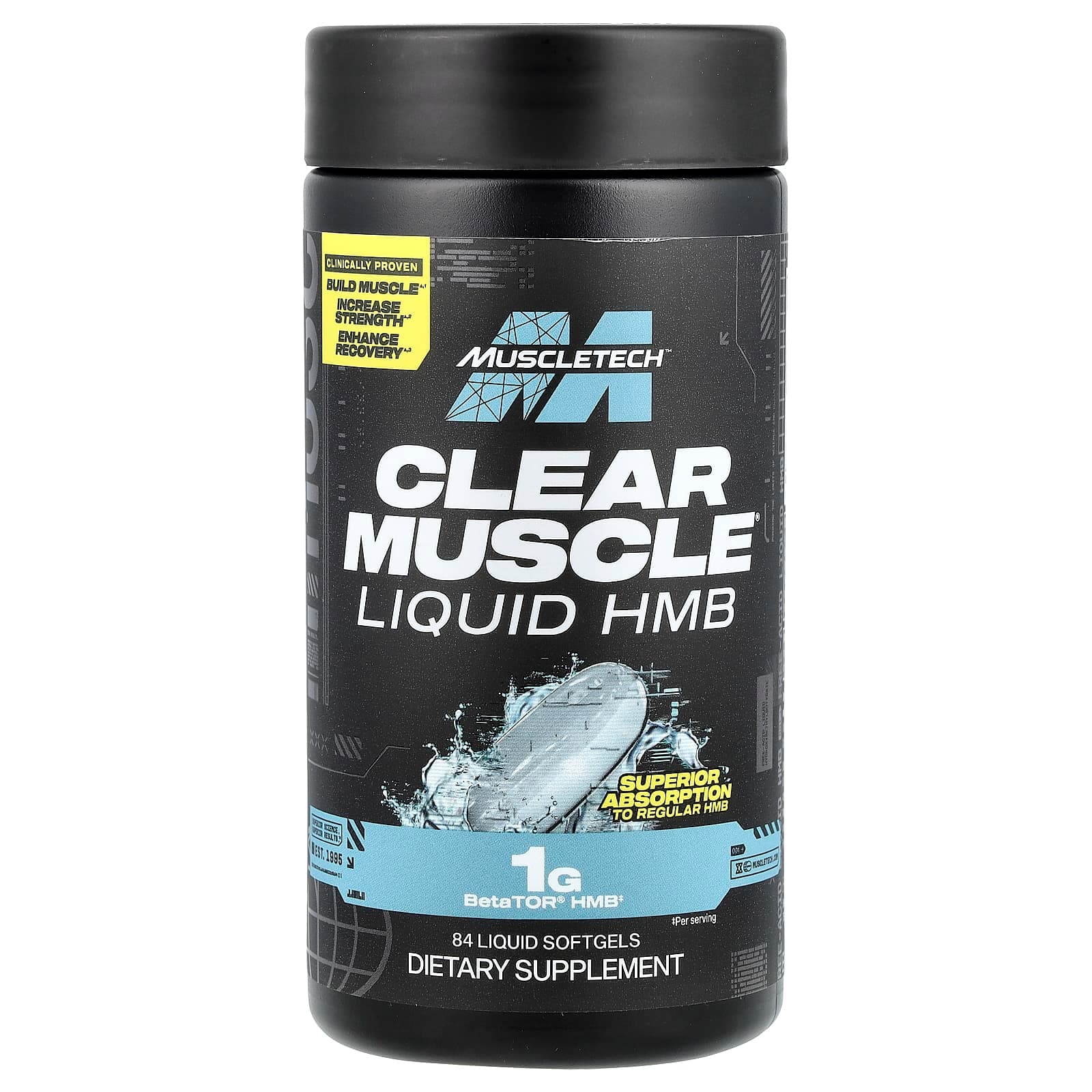 MuscleTech Clear Muscle, Liquid HMB, 84 Liquid Softgels de MUSCLETECH