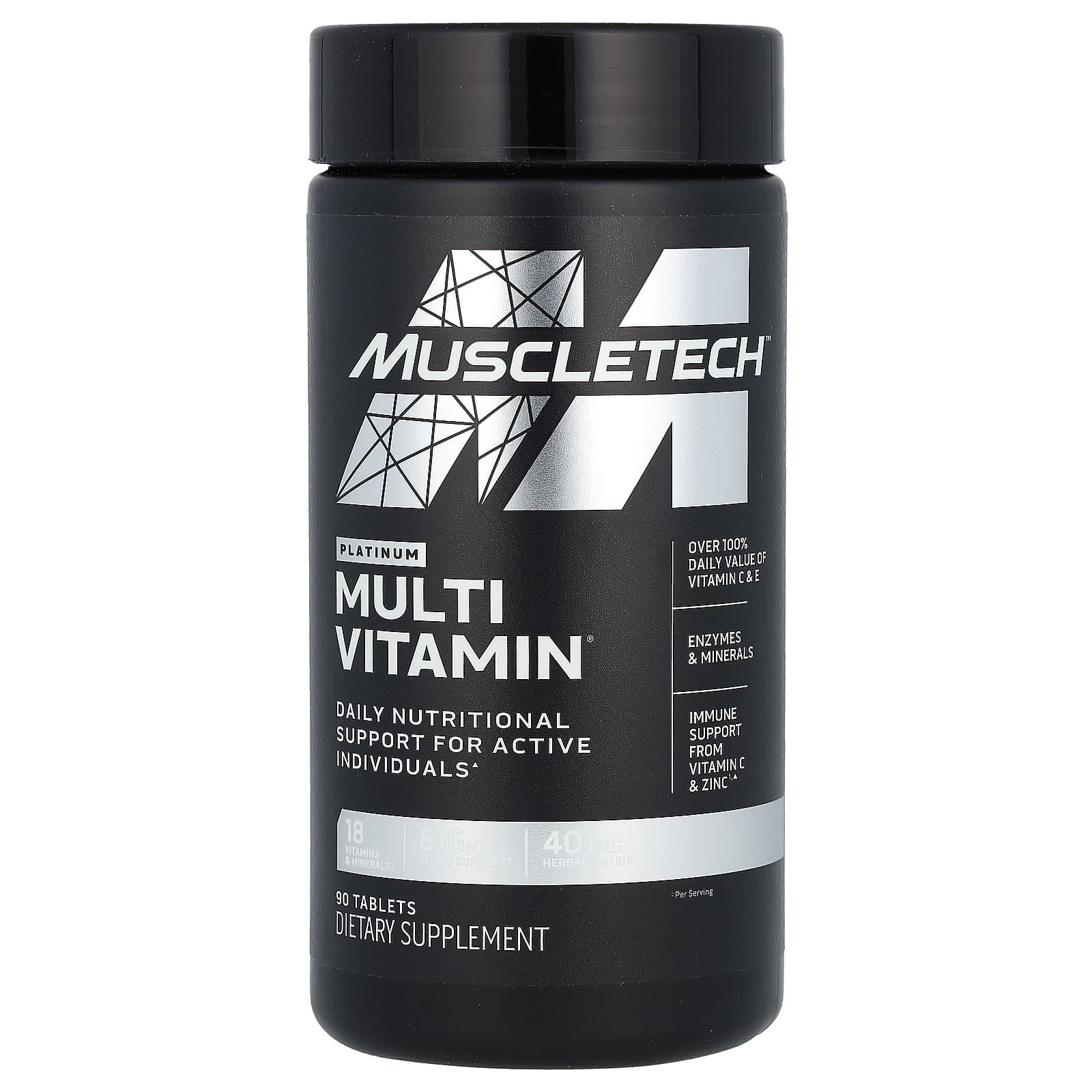 MuscleTech Platinum MultiVitamin – 90 comprimés de MUSCLETECH