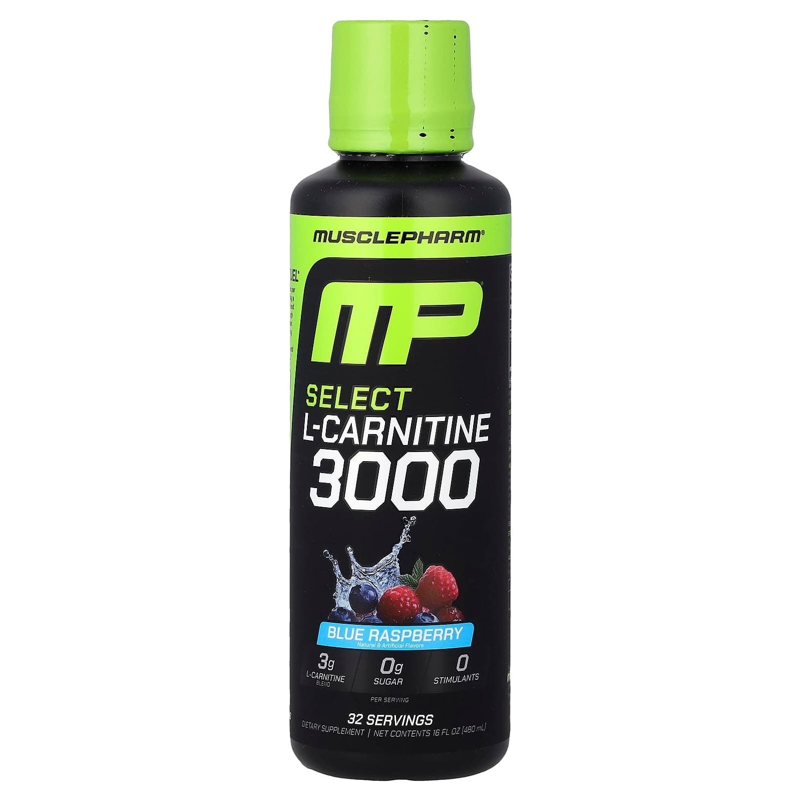 MusclePharm Select L-Carnitine 3000 – Blue Raspberry – 480 ml de MusclePharm