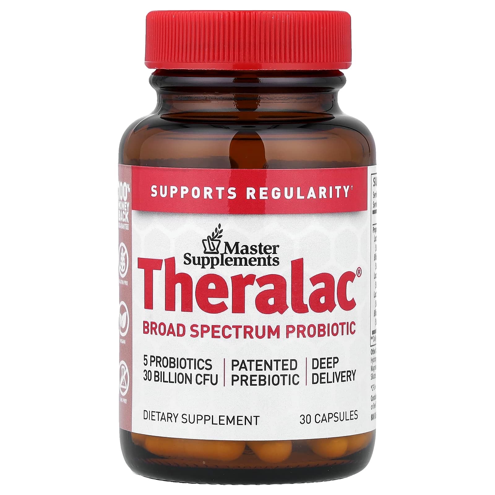 Master Supplements Theralac, Broad Spectrum Probiotic – 30 gélules de Master Supplements