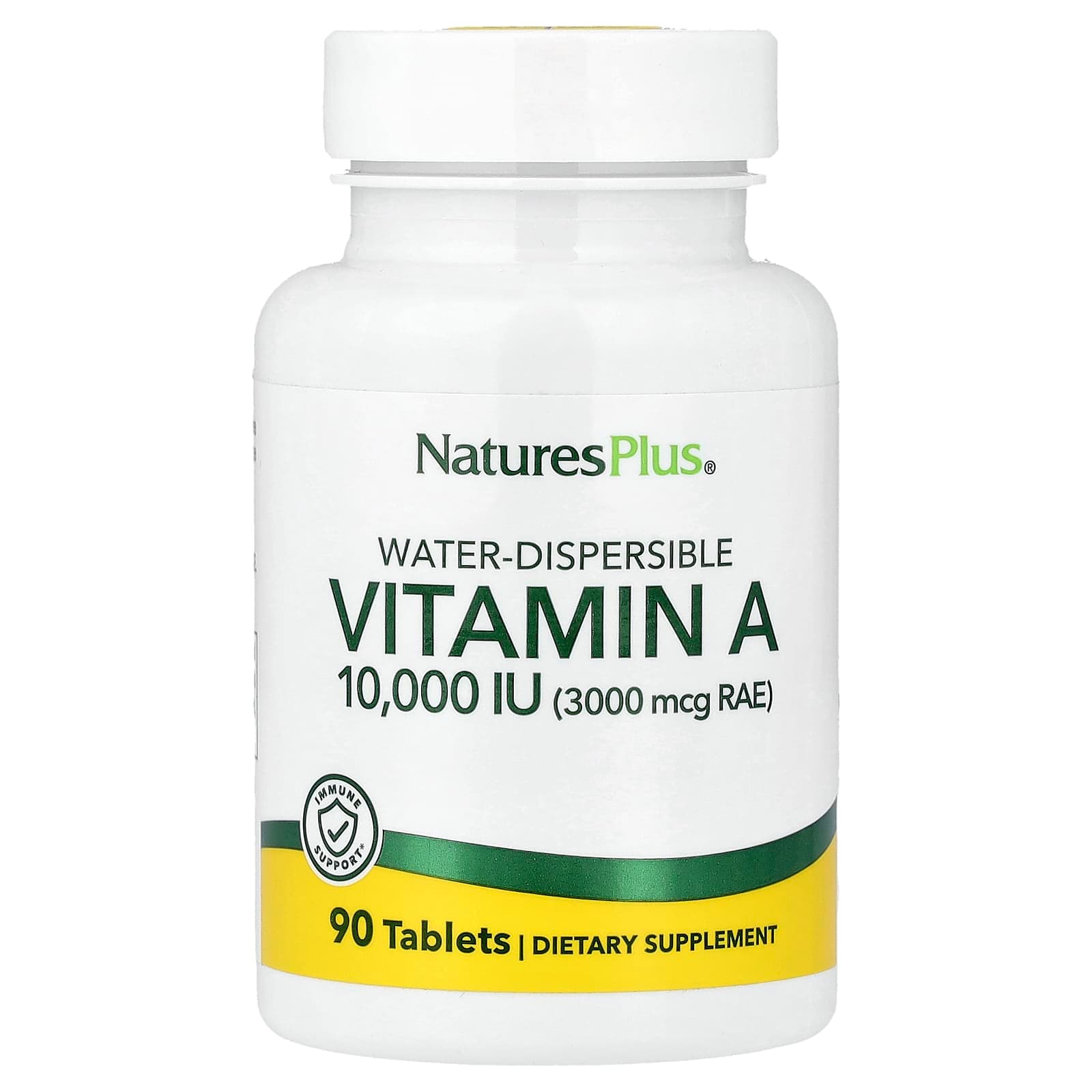 NaturesPlus Water-Dispersible Vitamin A – 90 comprimés de NaturesPlus