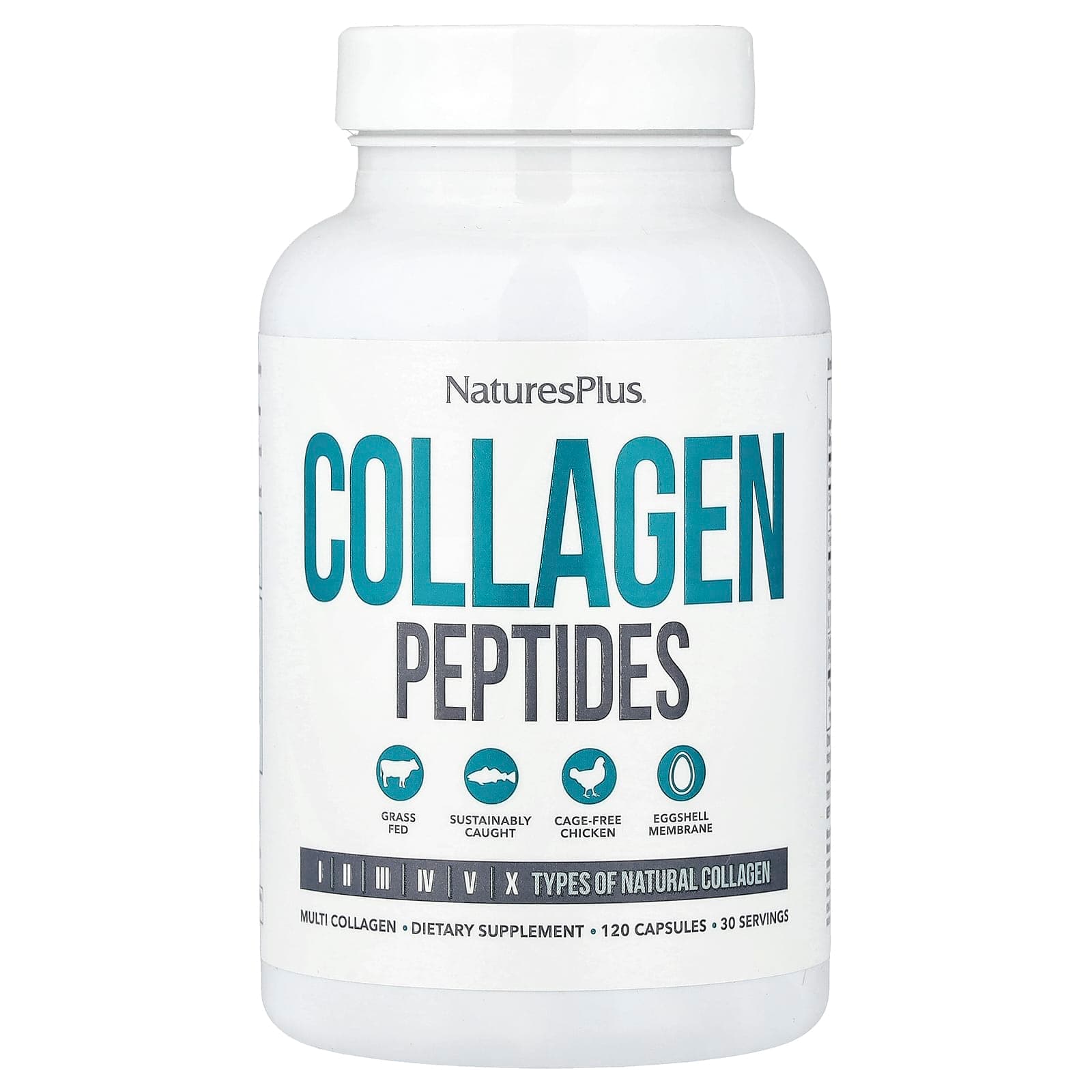 NaturesPlus Collagen Peptides – 120 gélules de NaturesPlus