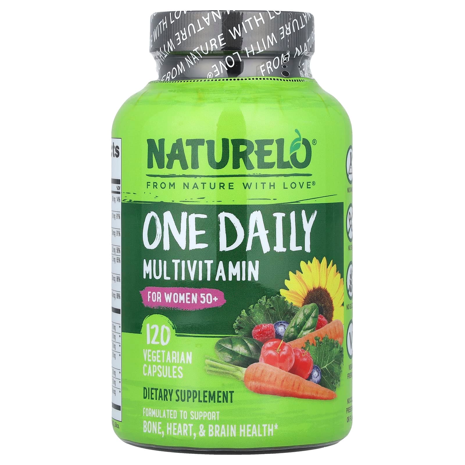 NATURELO One Daily Multivitamin – 120 gélules végétales de NATURELO