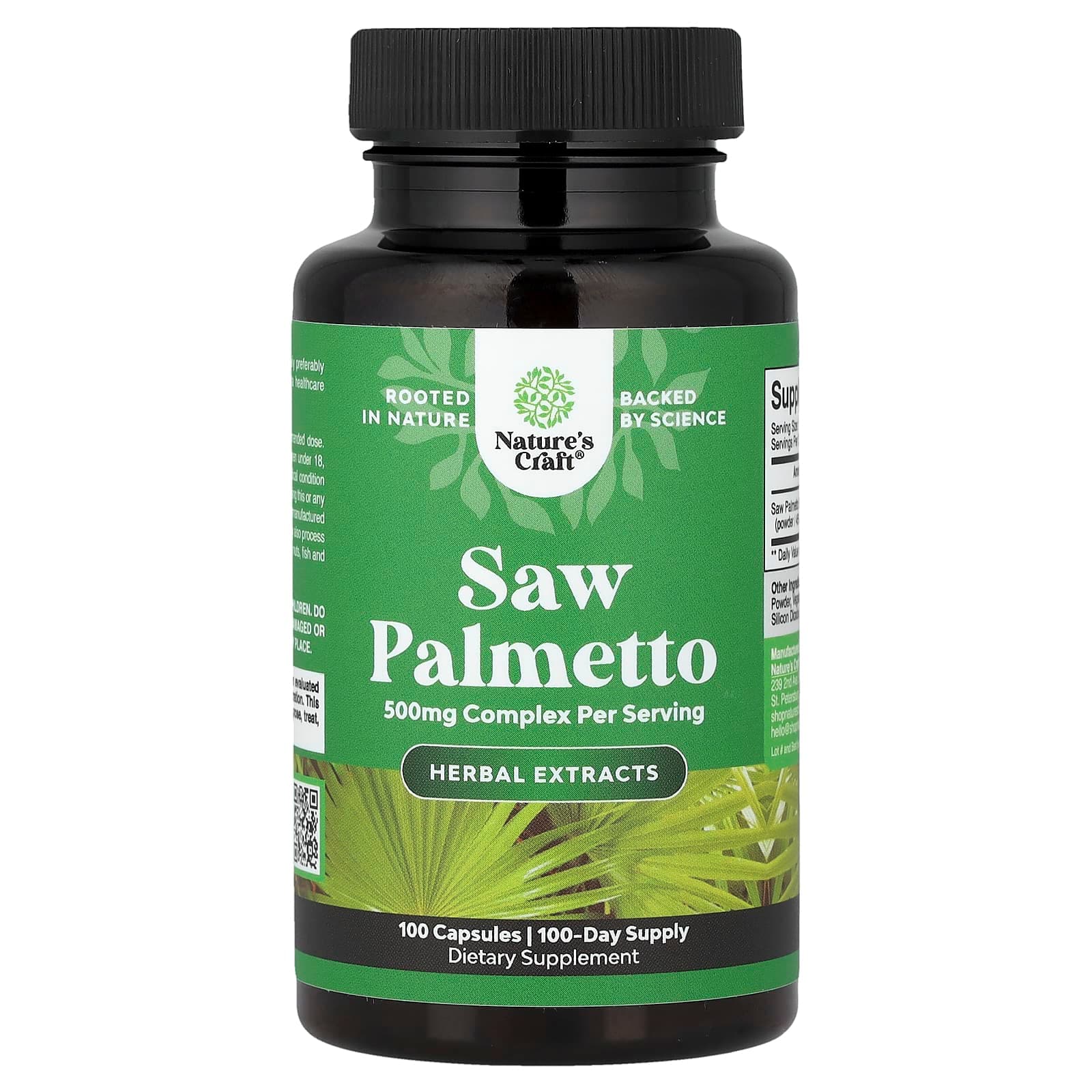 Nature's Craft Saw Palmetto – 100 gélules de Nature's Craft