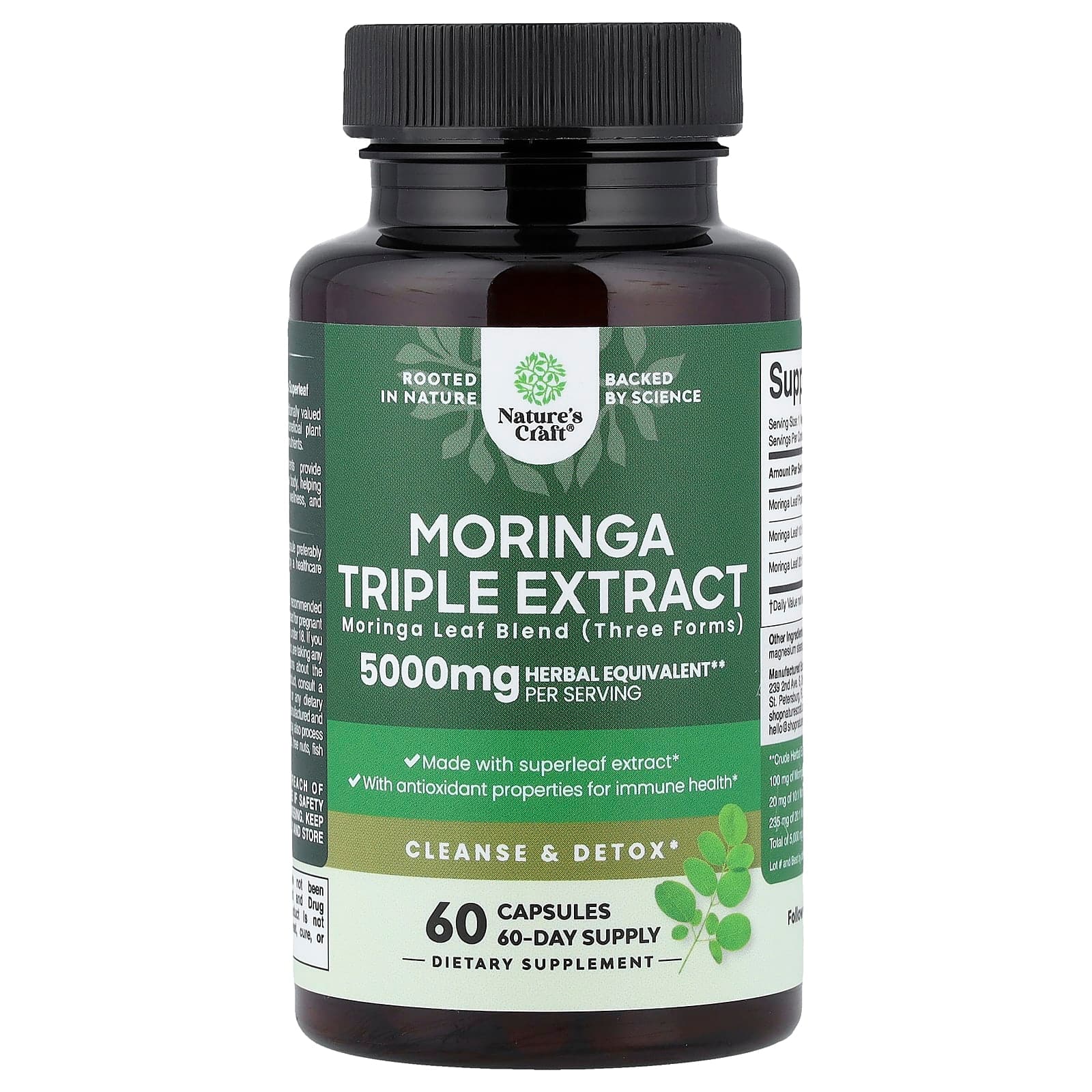 Nature's Craft Moringa Triple Extract – 60 gélules de Nature's Craft