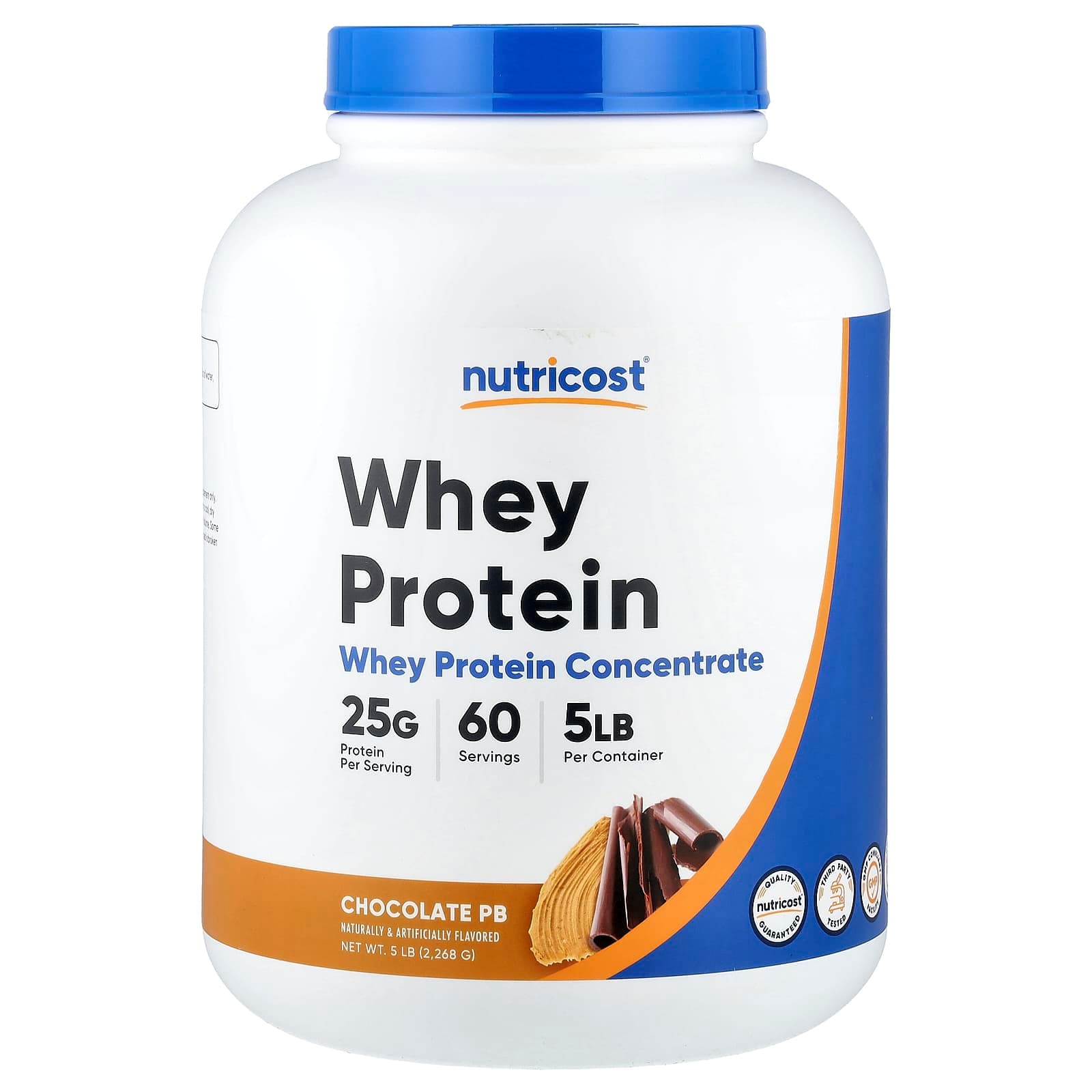Nutricost Whey Protein Concentrate – Chocolate PB – 2268 g de Nutricost