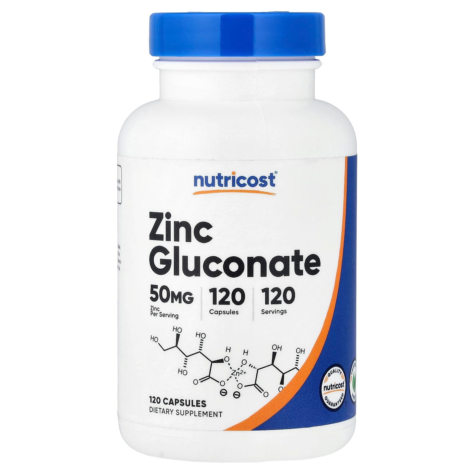 Nutricost Zinc Gluconate – 120 gélules de Nutricost
