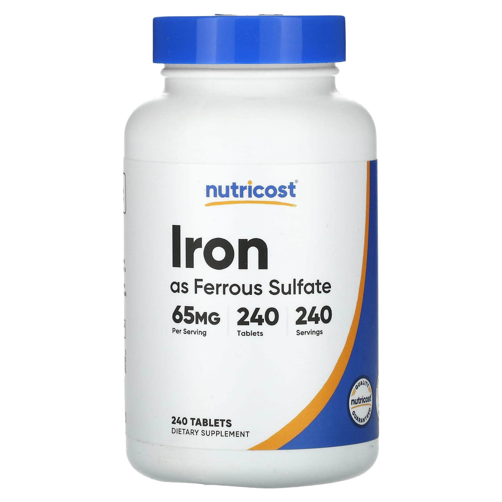 Nutricost Iron – 240 comprimés de Nutricost