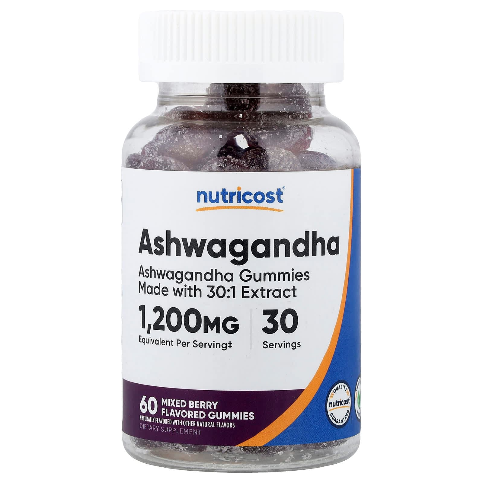 Nutricost Ashwagandha Gummies – Mixed Berry – 60 gommes de Nutricost