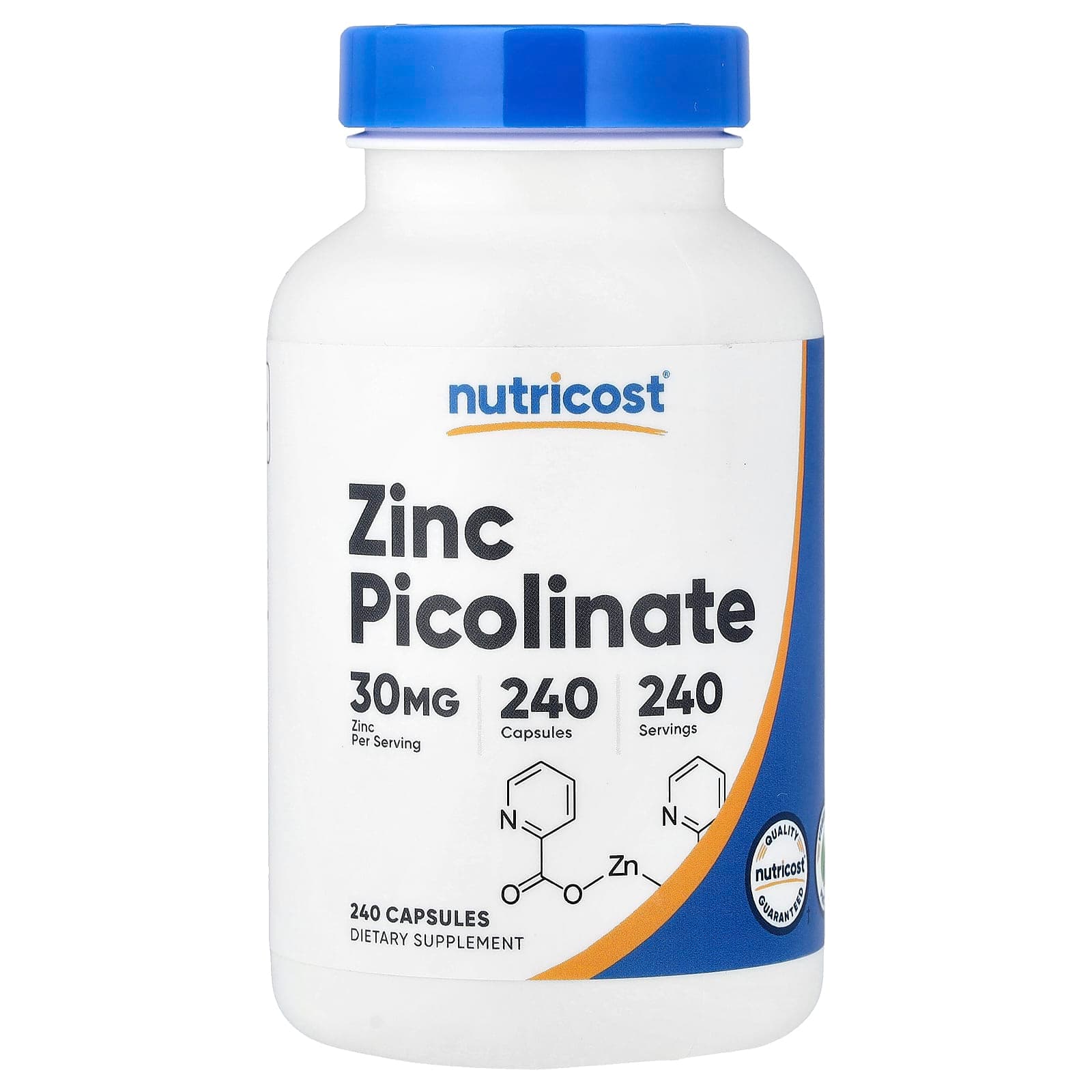 Nutricost Zinc Picolinate – 240 gélules de Nutricost