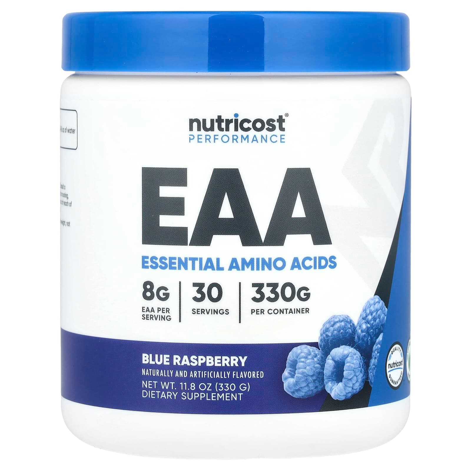 Nutricost Performance, EAA – Blue Raspberry – 330 g de Nutricost
