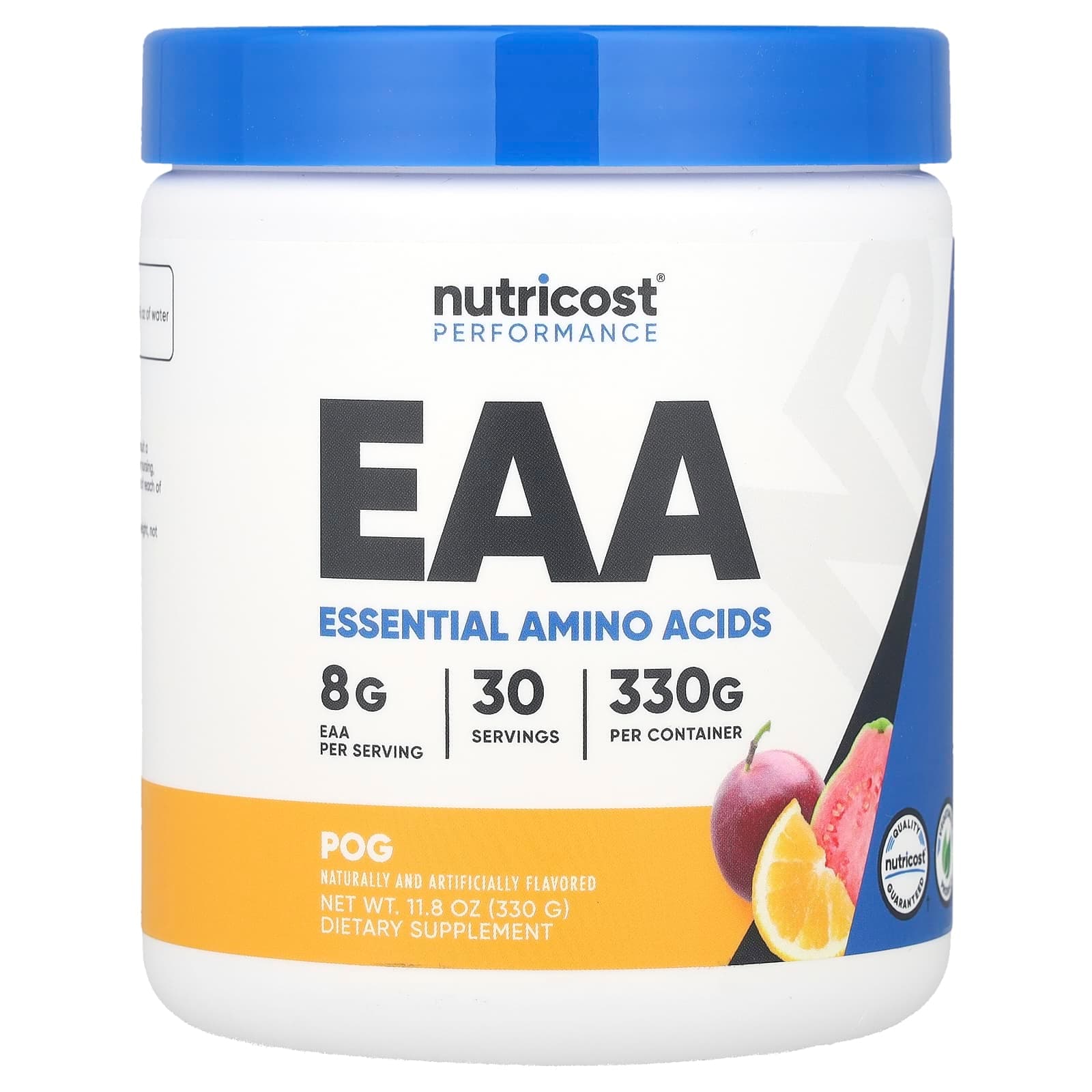 Nutricost Performance, EAA Powder, Orange & Guava – Passionfruit – 330 g de Nutricost