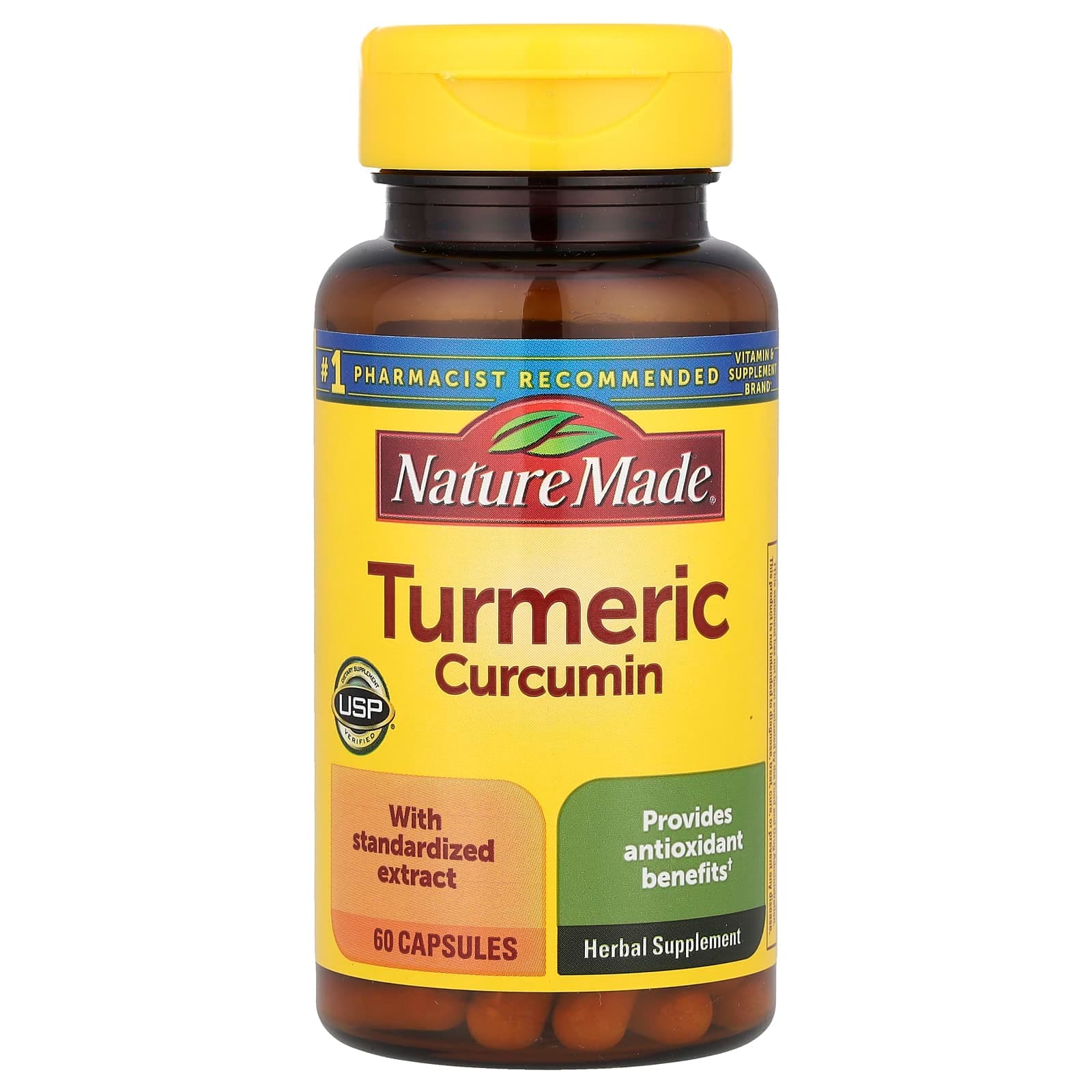 Nature Made Turmeric Curcumin – 60 gélules de Nature Made