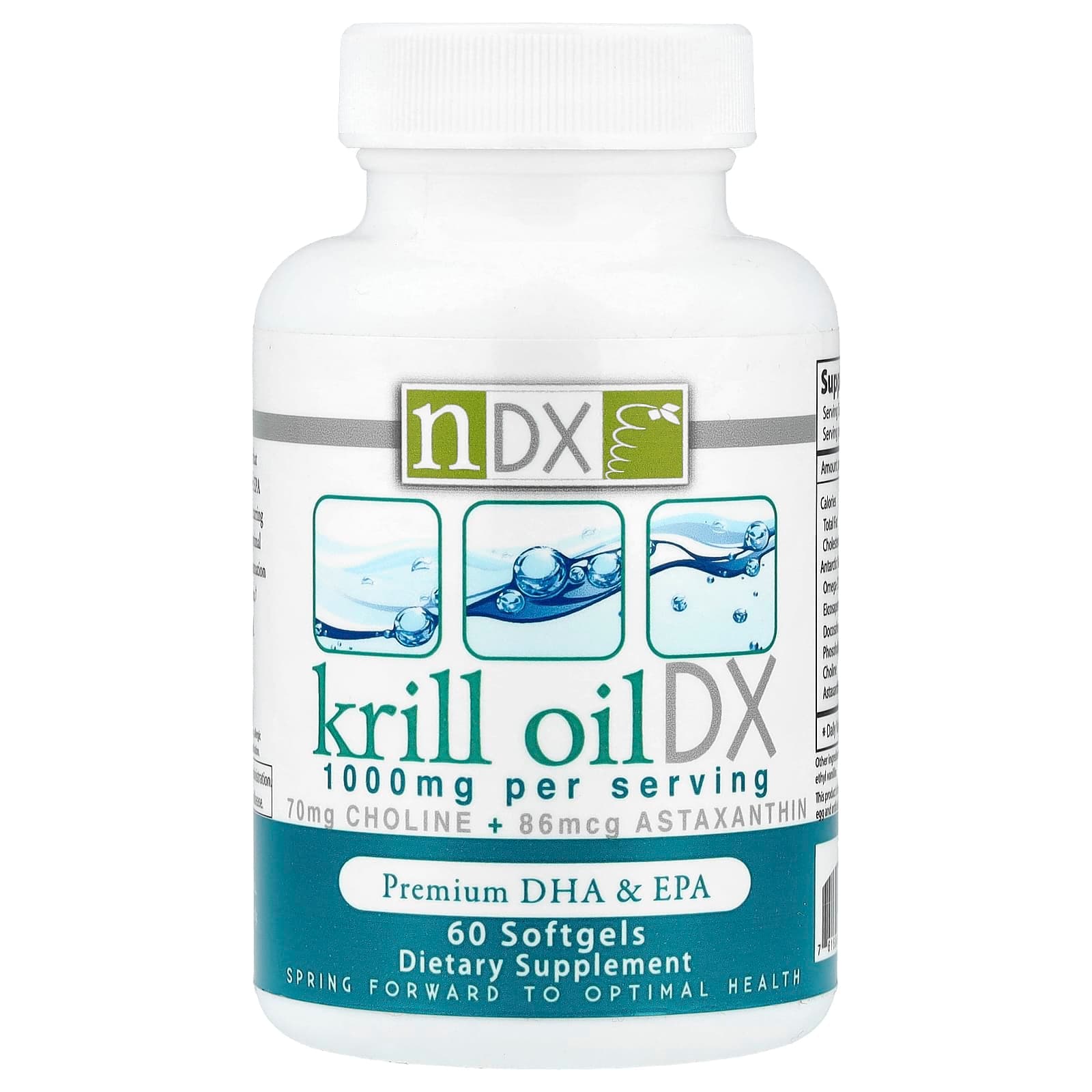 Natural Dynamix (NDX) Krill Oil DX, Premium DHA & EPA – 60 capsules molles de Natural Dynamix (NDX)