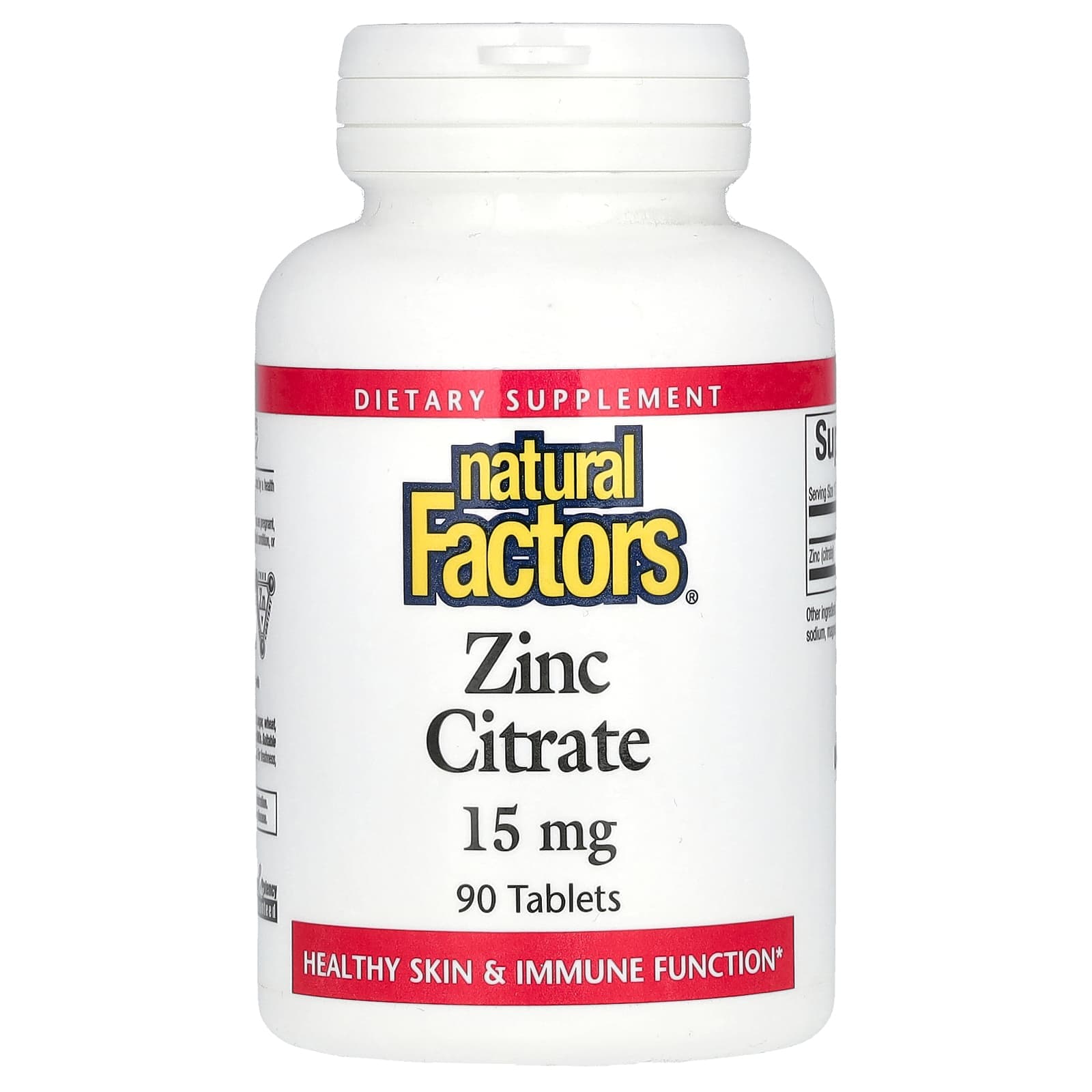 Natural Factors Zinc Citrate – 90 comprimés de Natural Factors