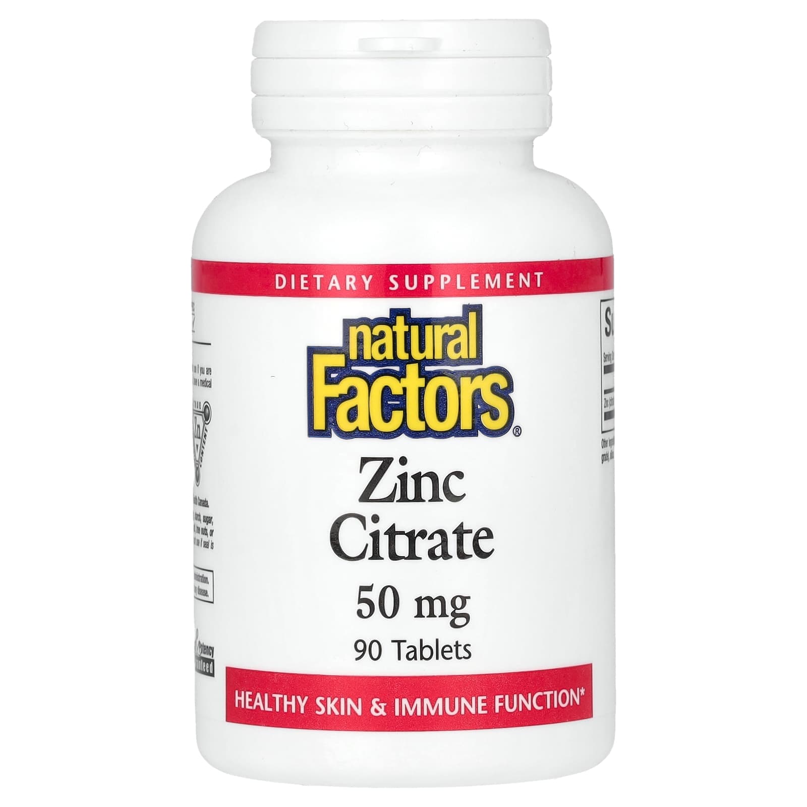 Natural Factors Zinc Citrate – 90 comprimés de Natural Factors