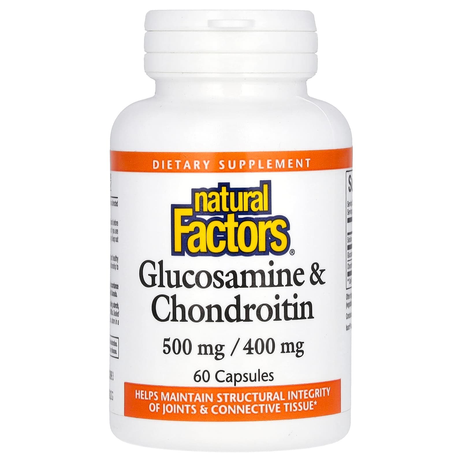 Natural Factors Glucosamine & Chondroitin – 60 gélules de Natural Factors