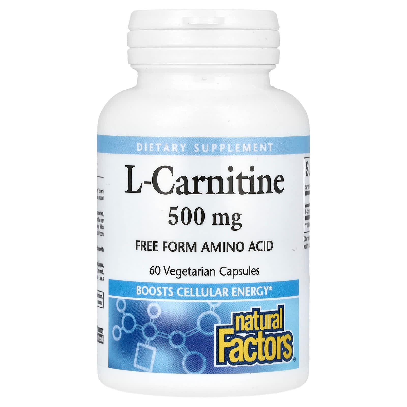 Natural Factors L-Carnitine – 60 gélules végétales de Natural Factors