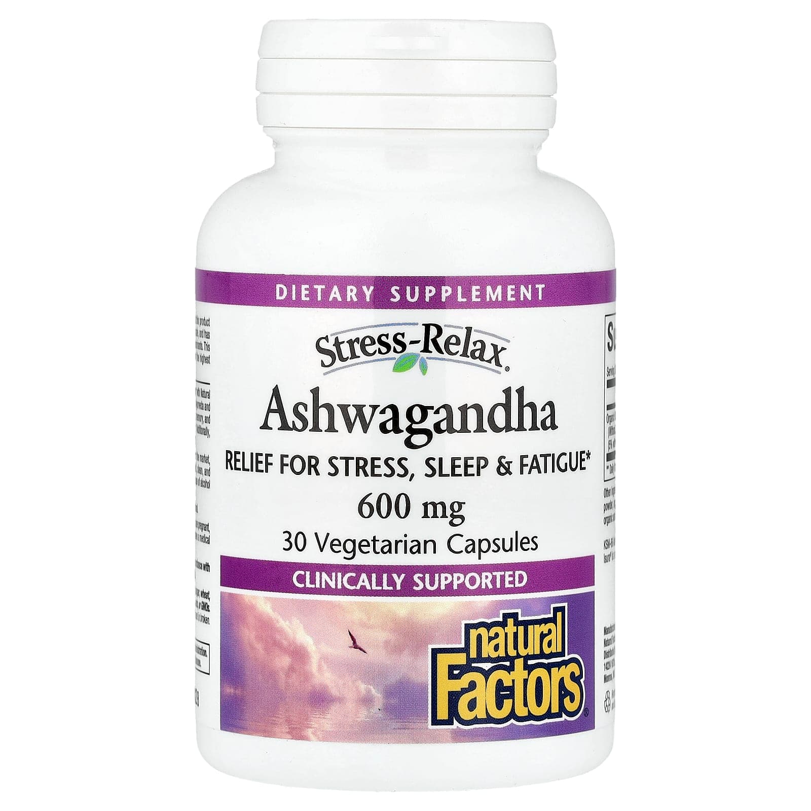 Natural Factors Stress-Relax, Ashwagandha – 30 gélules végétales de Natural Factors