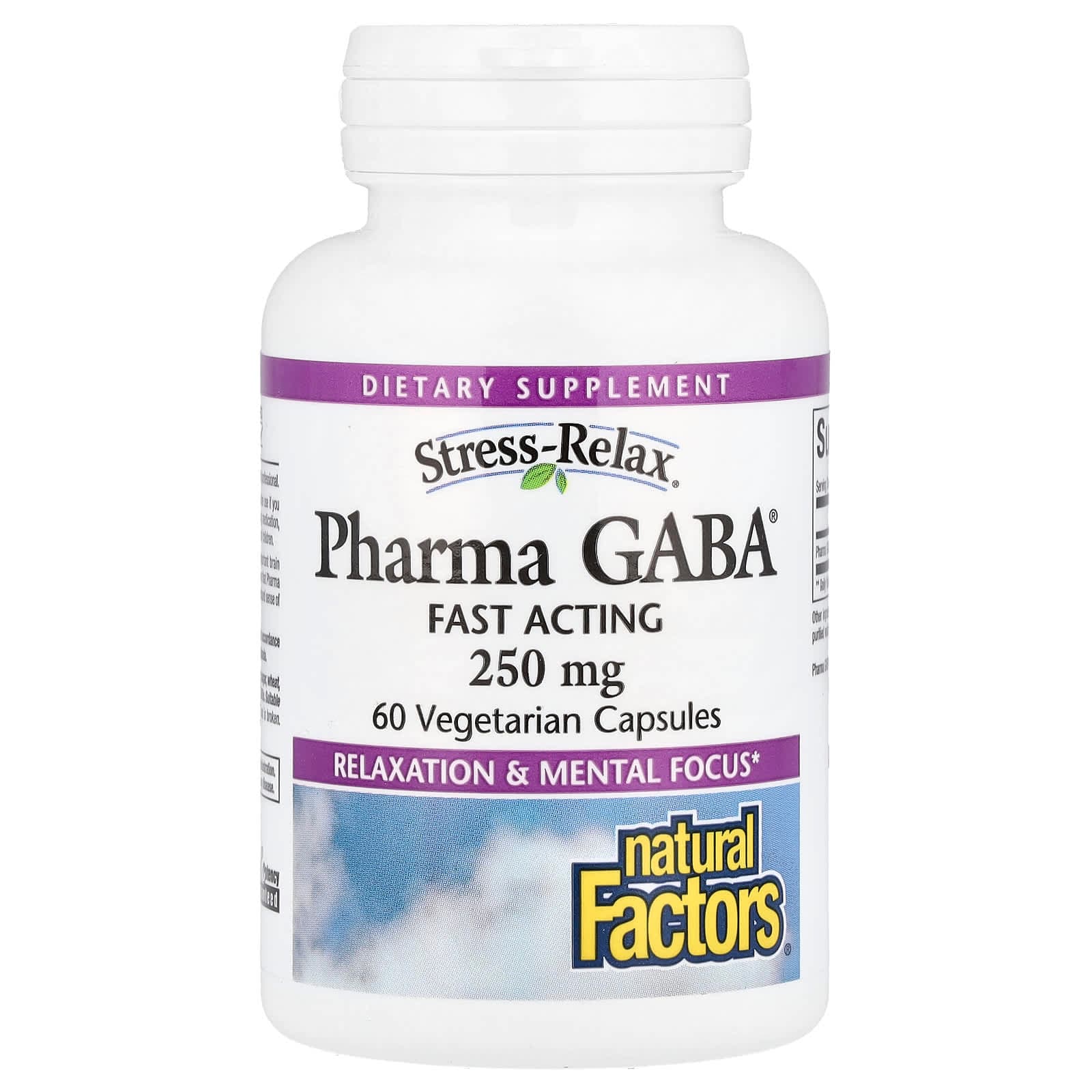 Natural Factors Stress-Relax, Pharma GABA – 60 gélules végétales de Natural Factors