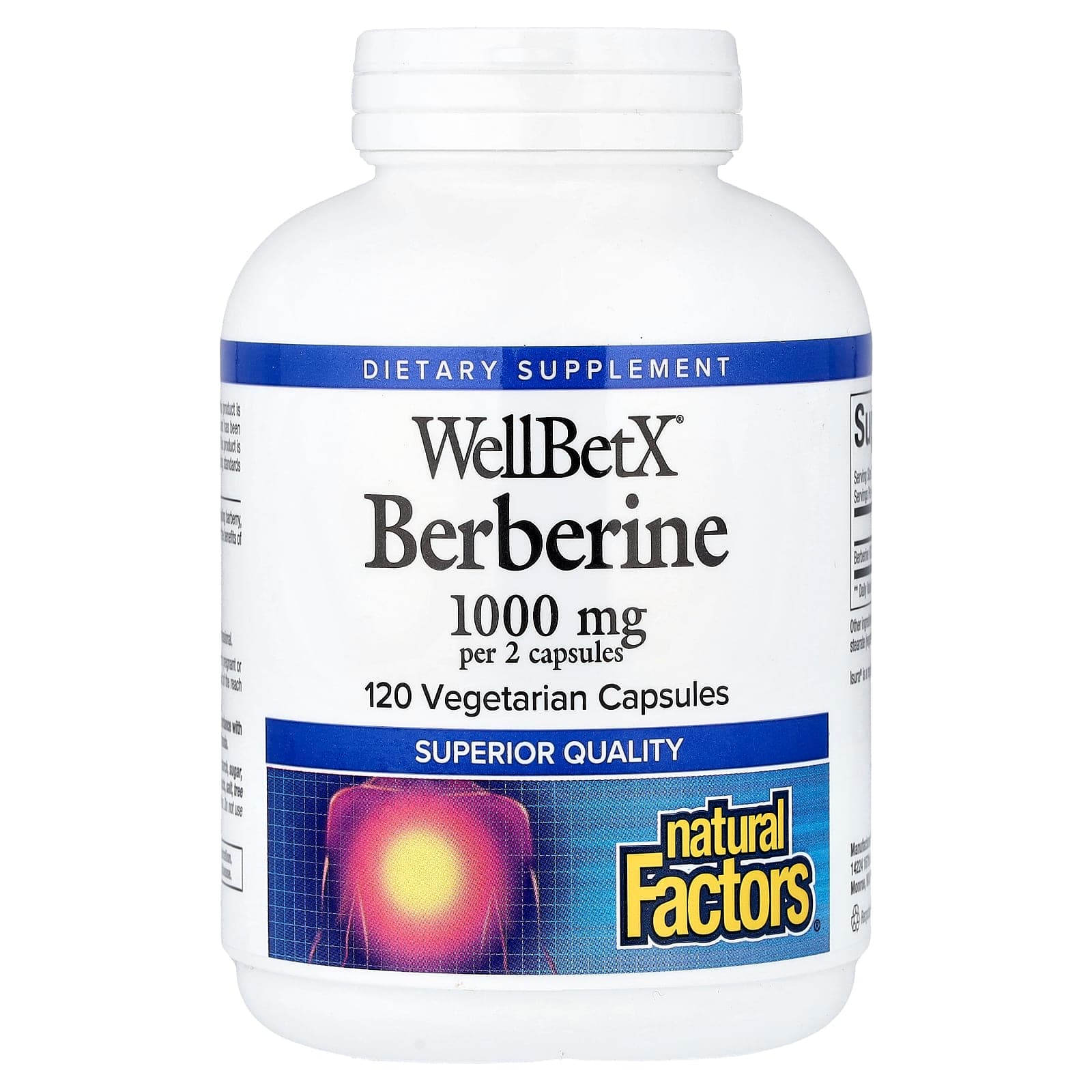 Natural Factors WellBetX, Berberine – 120 gélules végétales de Natural Factors