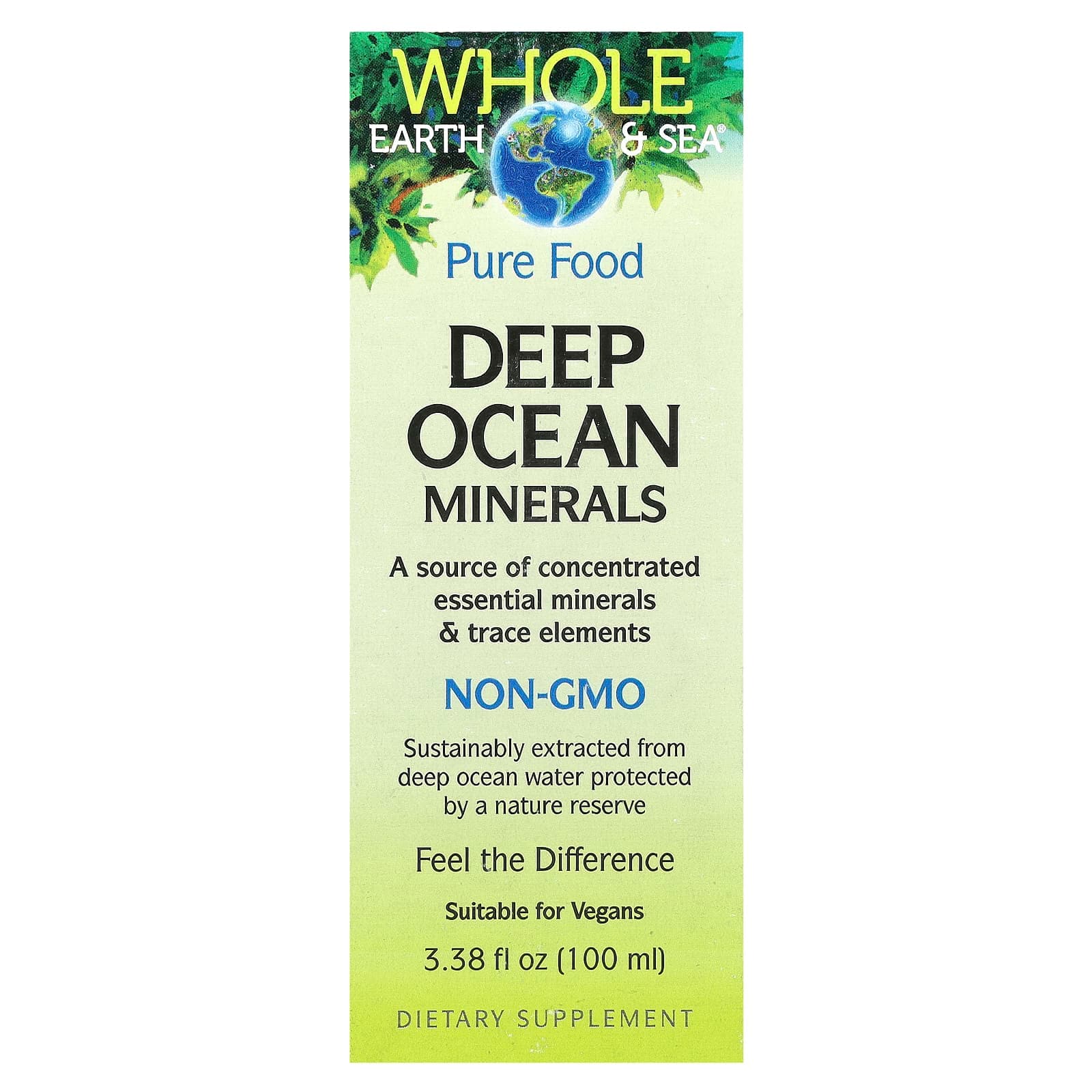 Natural Factors Whole Earth & Sea, Deep Ocean Minerals – 100 ml de Natural Factors