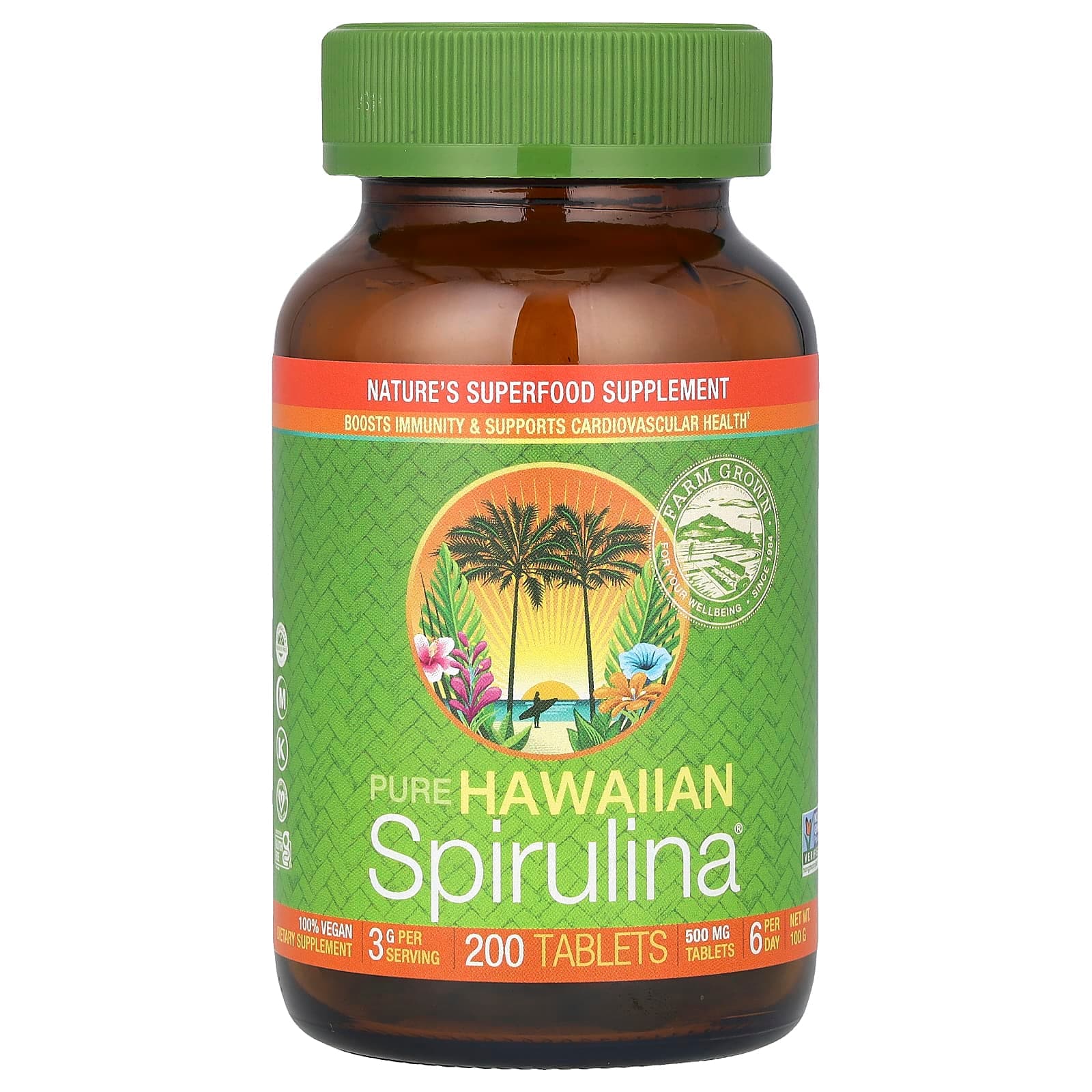 Nutrex Hawaii Pure Hawaiian Spirulina – 200 comprimés de Nutrex Hawaii
