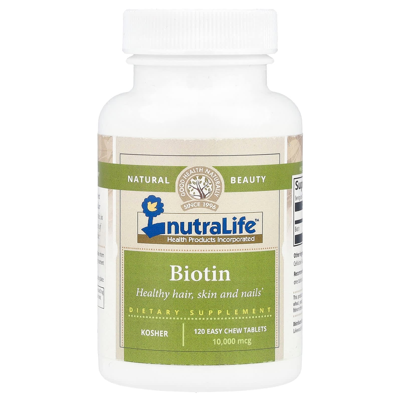 NutraLife Biotin – 10000 µg de NutraLife