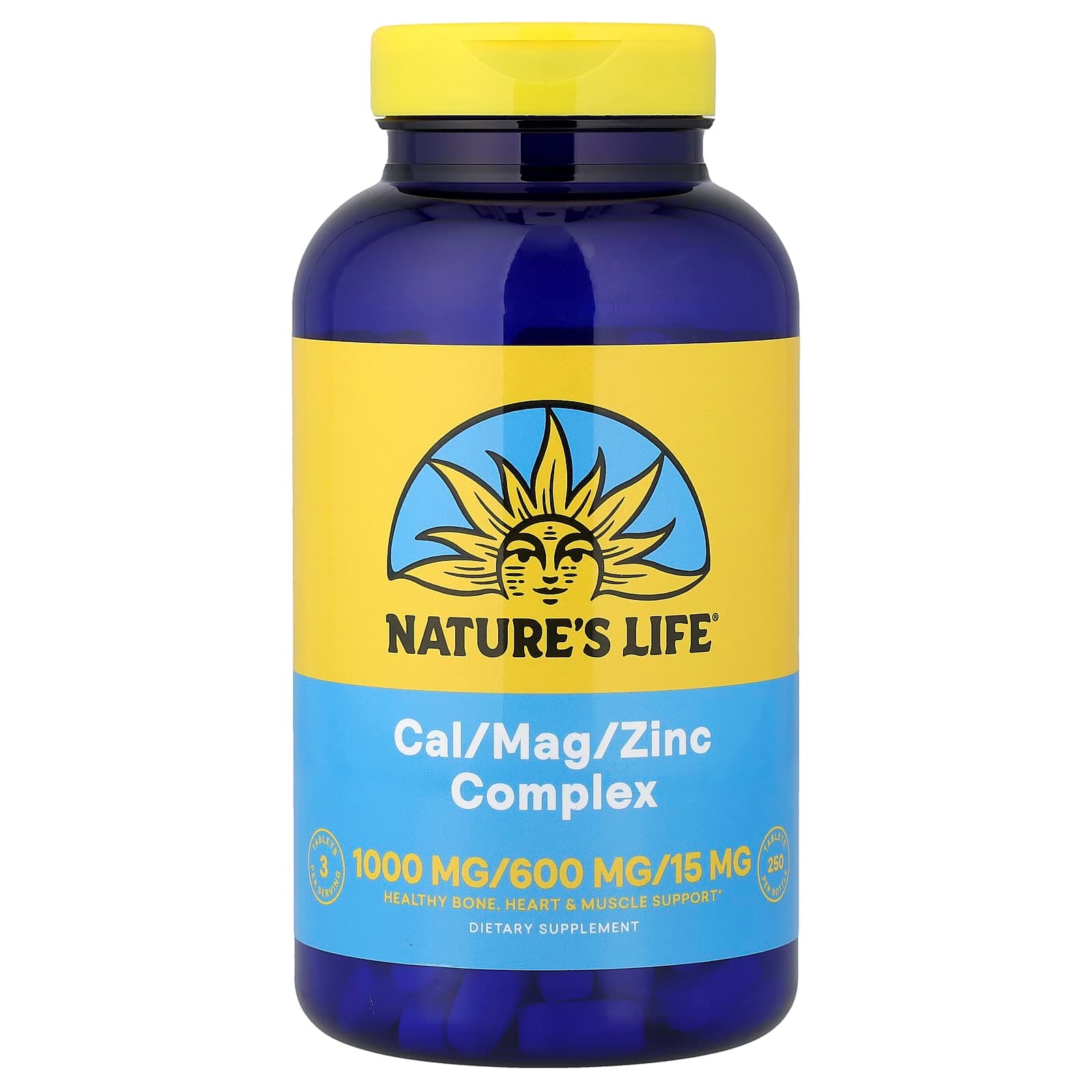 Nature's Life Cal/Mag/Zinc Complex – 250 comprimés de Nature's Life