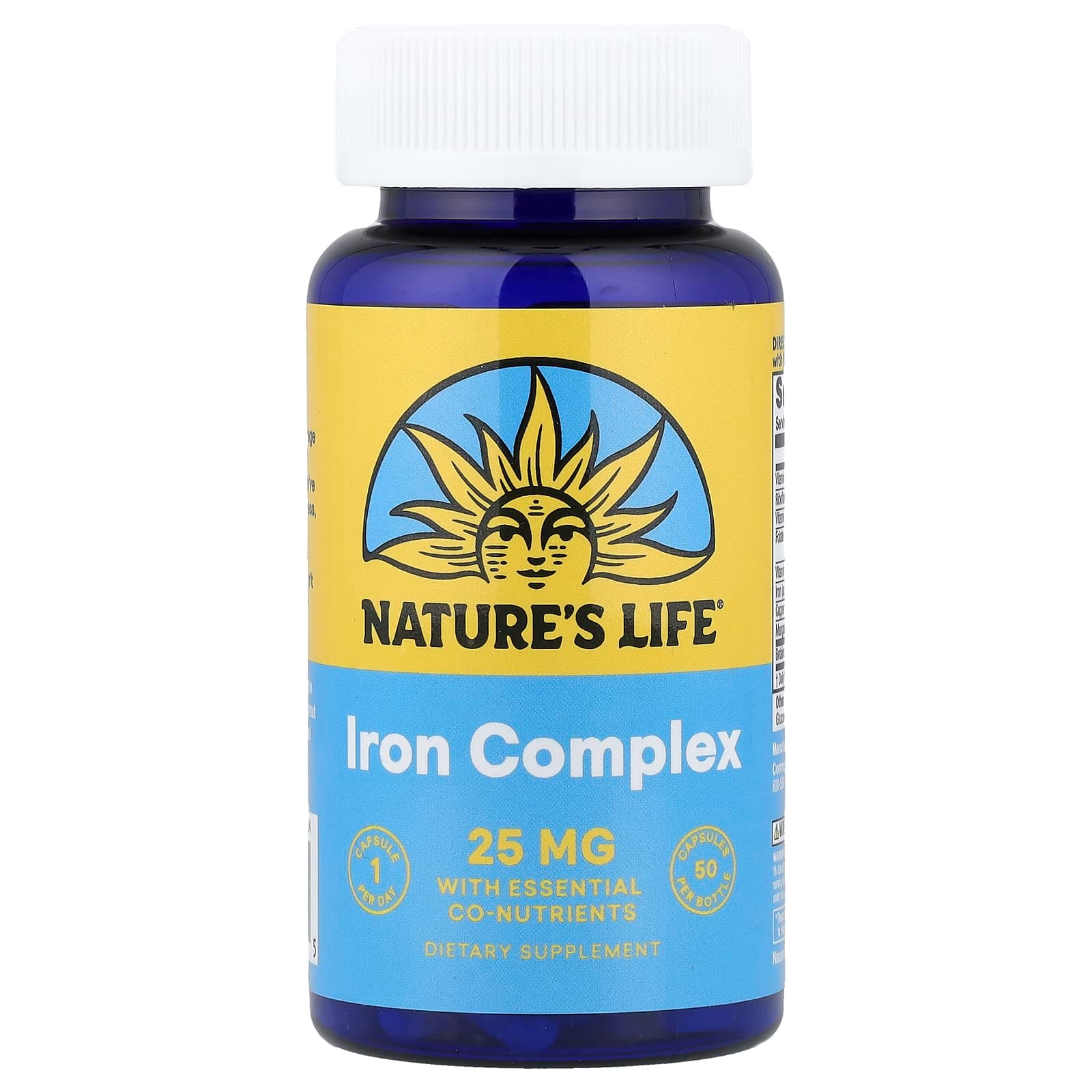 Nature's Life Iron Complex – 50 gélules de Nature's Life