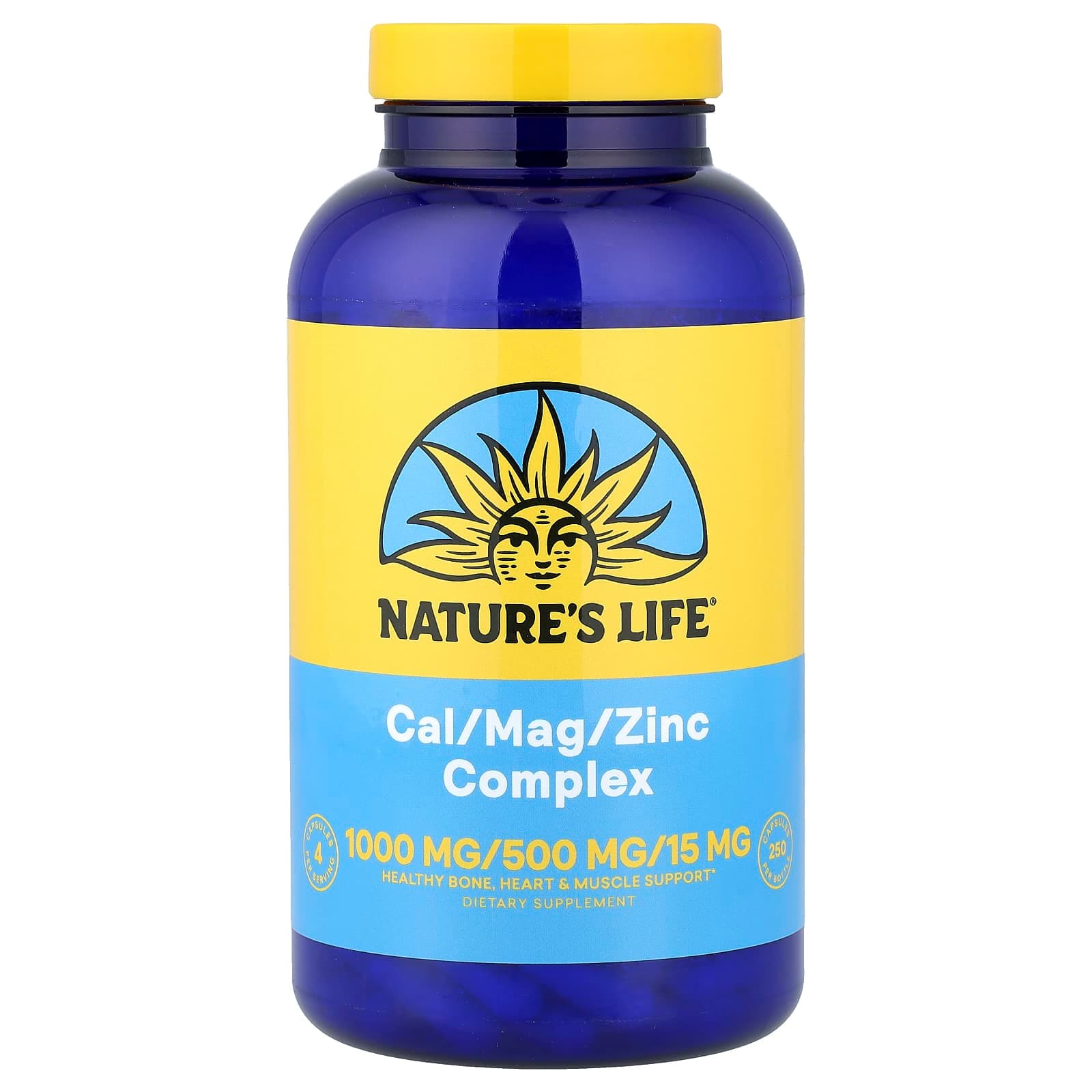 Nature's Life Cal/Mag/Zinc Complex – 250 gélules de Nature's Life