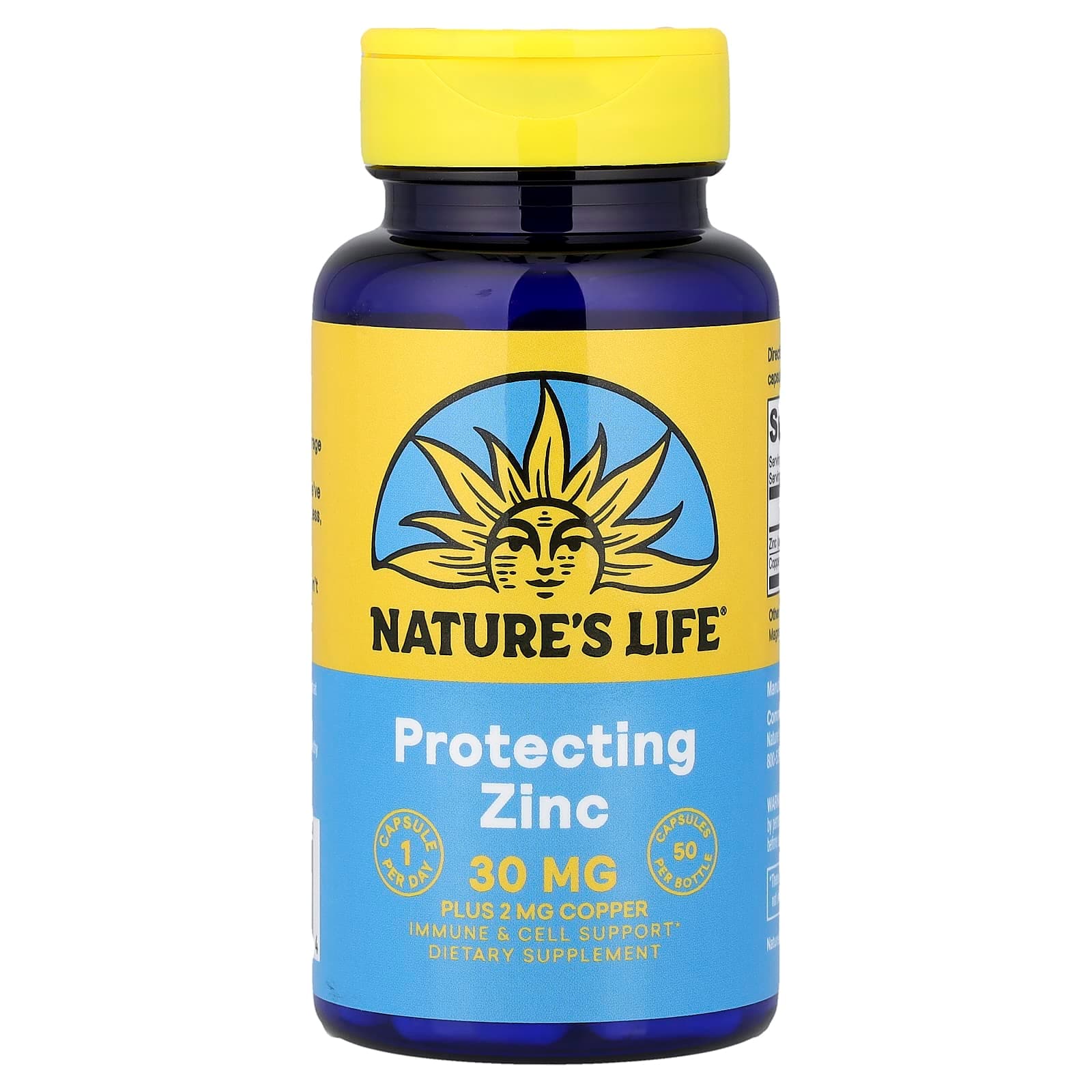 Nature's Life Protecting Zinc – 50 gélules de Nature's Life