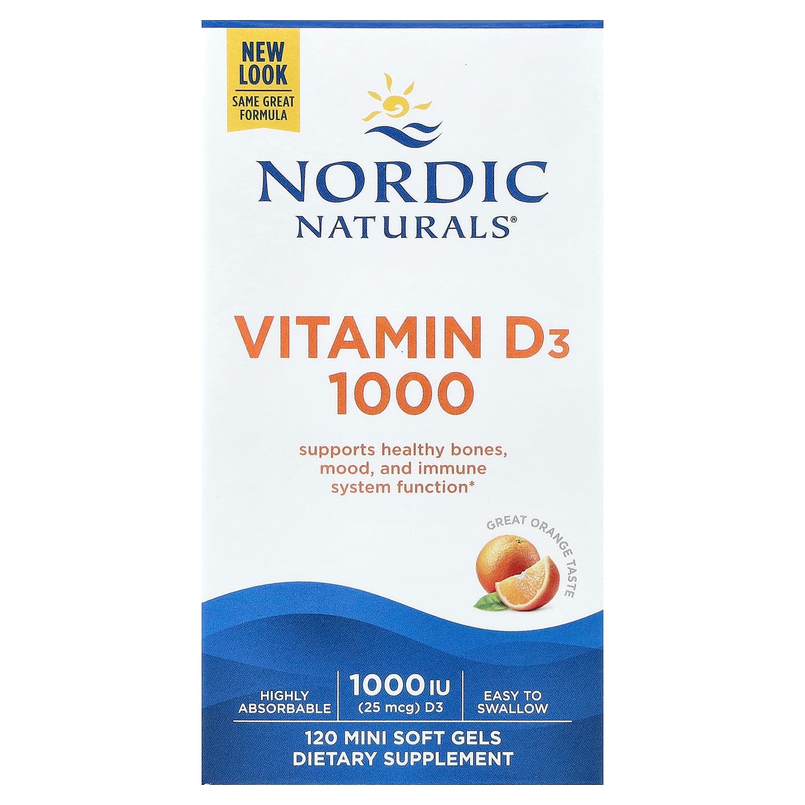 Nordic Naturals Vitamin D3 1000 – Orange – 25 µg de Nordic Naturals