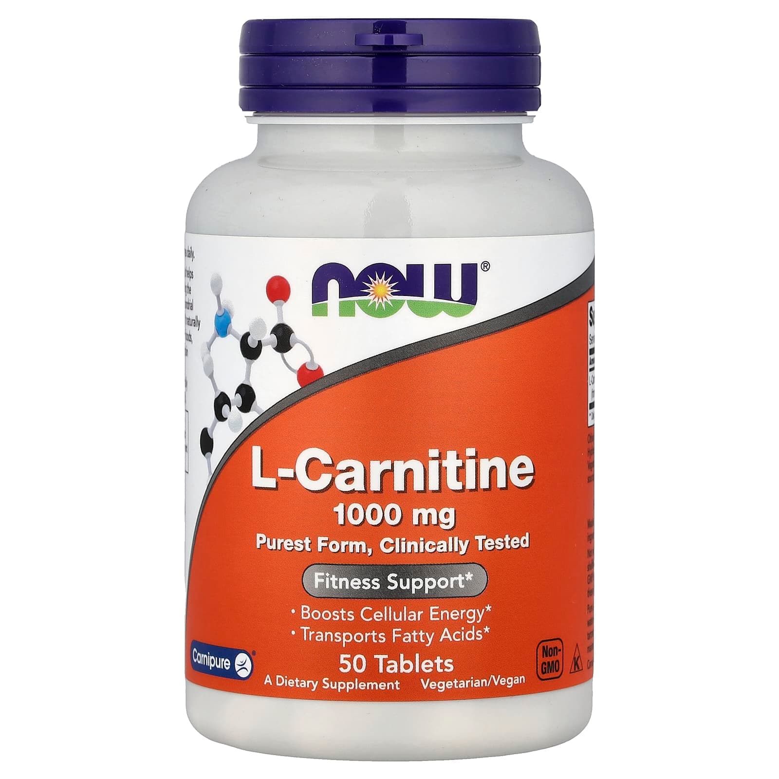 NOW Foods L-Carnitine – 50 comprimés de NOW Foods