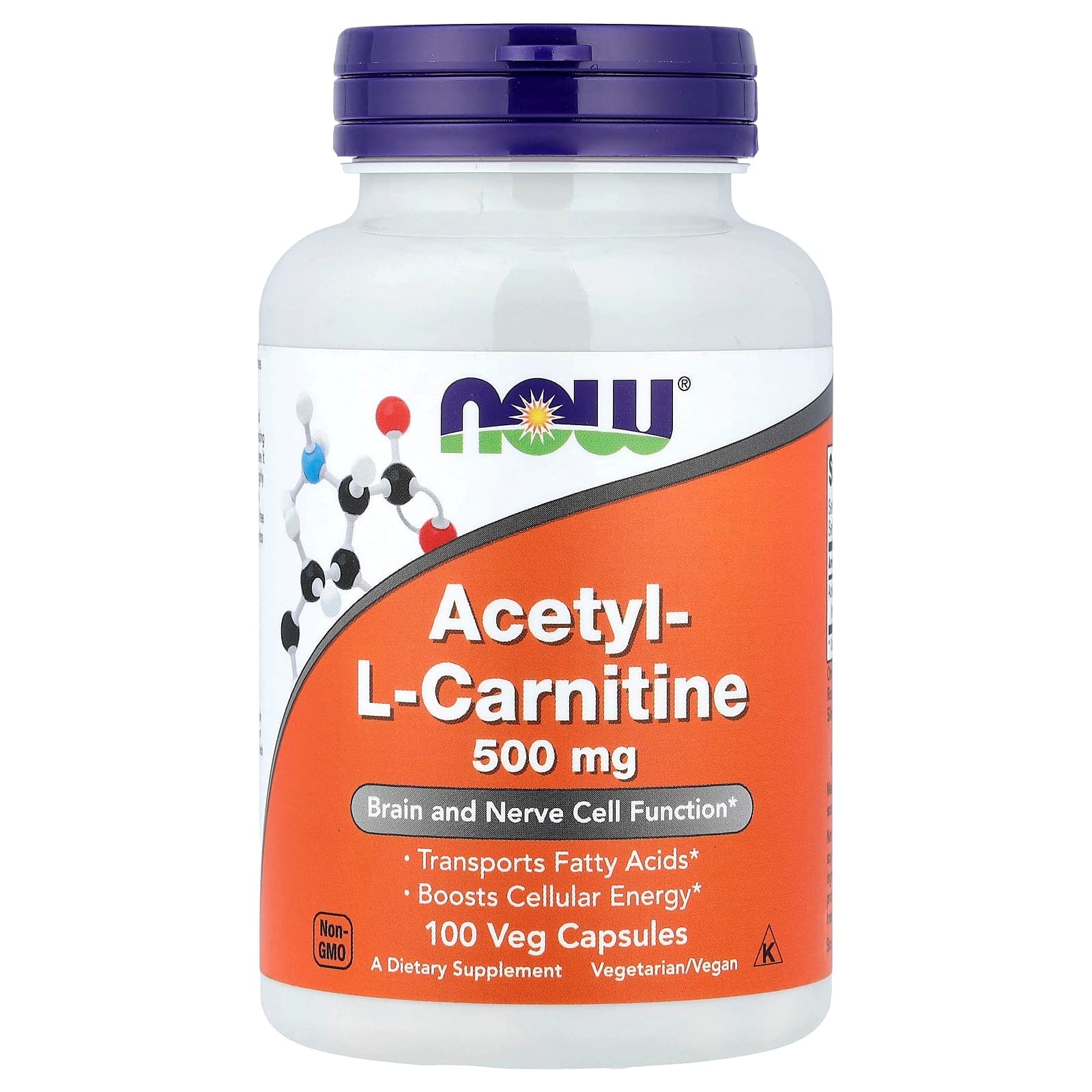 NOW Foods Acetyl-L-Carnitine – 100 gélules végétales de NOW Foods