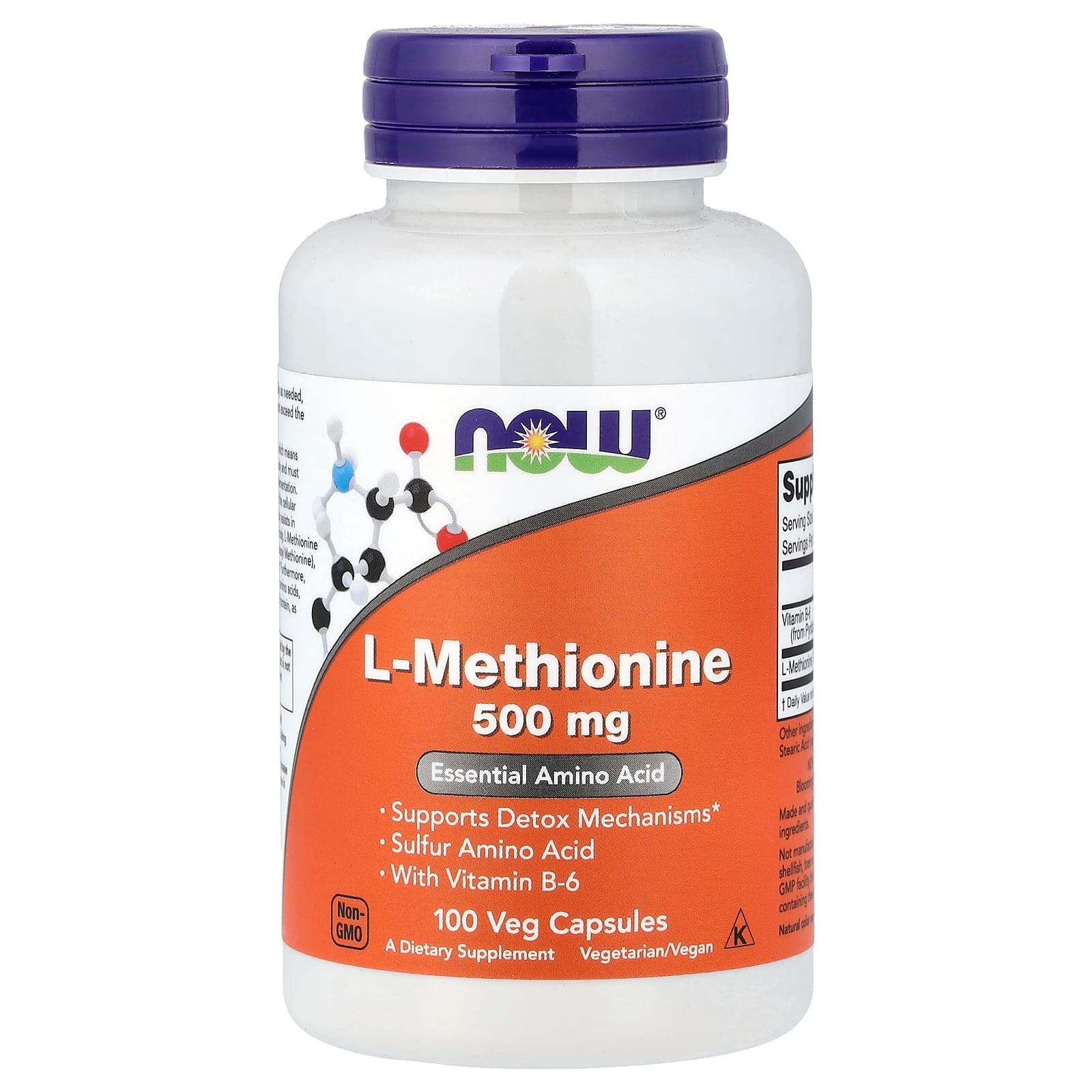 NOW Foods L-Methionine – 100 gélules végétales de NOW Foods