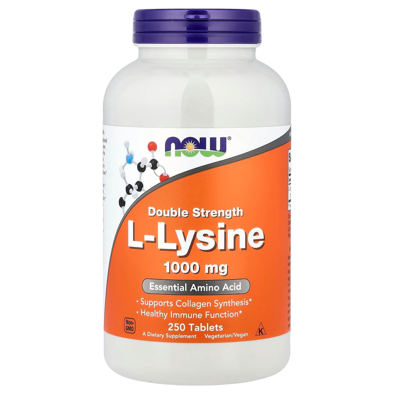 NOW Foods L-Lysine – 250 comprimés de NOW Foods