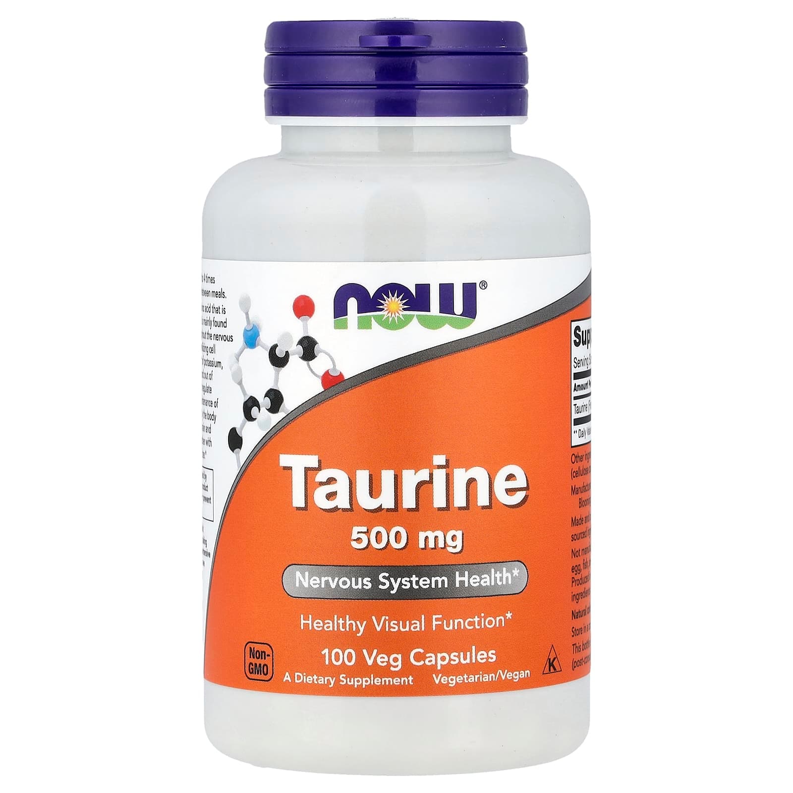 NOW Foods Taurine – 100 gélules végétales de NOW Foods