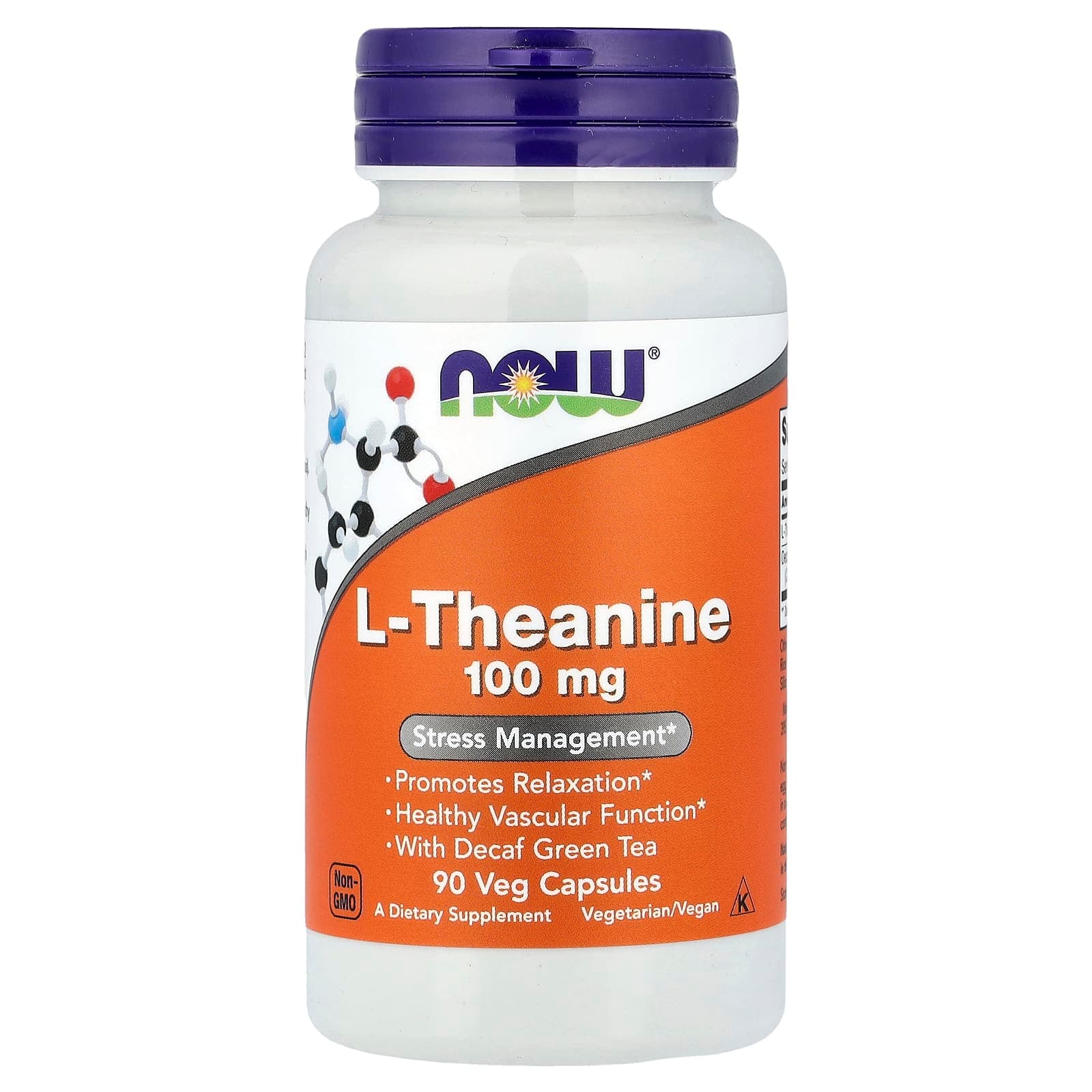 NOW Foods L-Theanine – 90 gélules végétales de NOW Foods